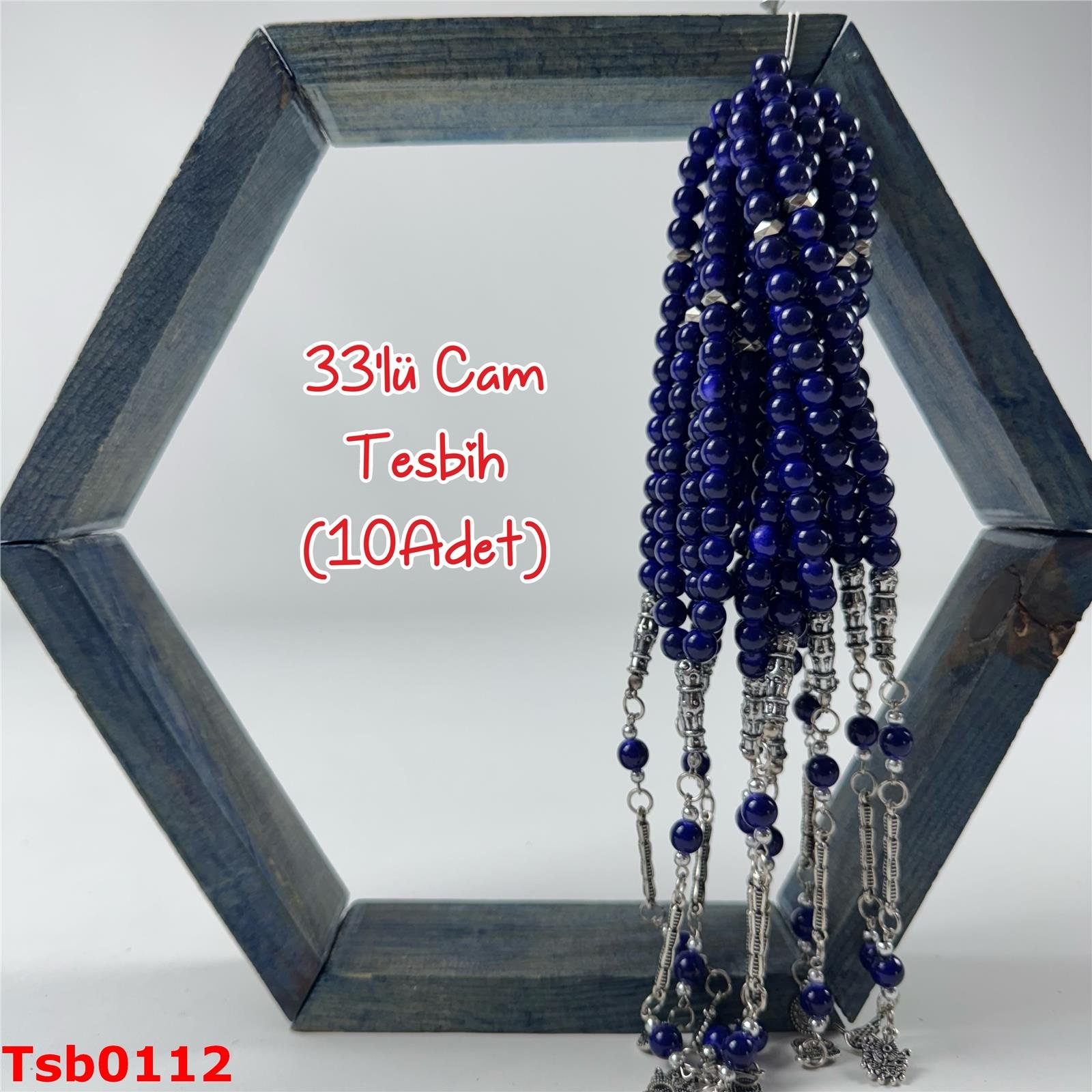ZZ-218 33'lü Cam Tesbih (10 ADET)