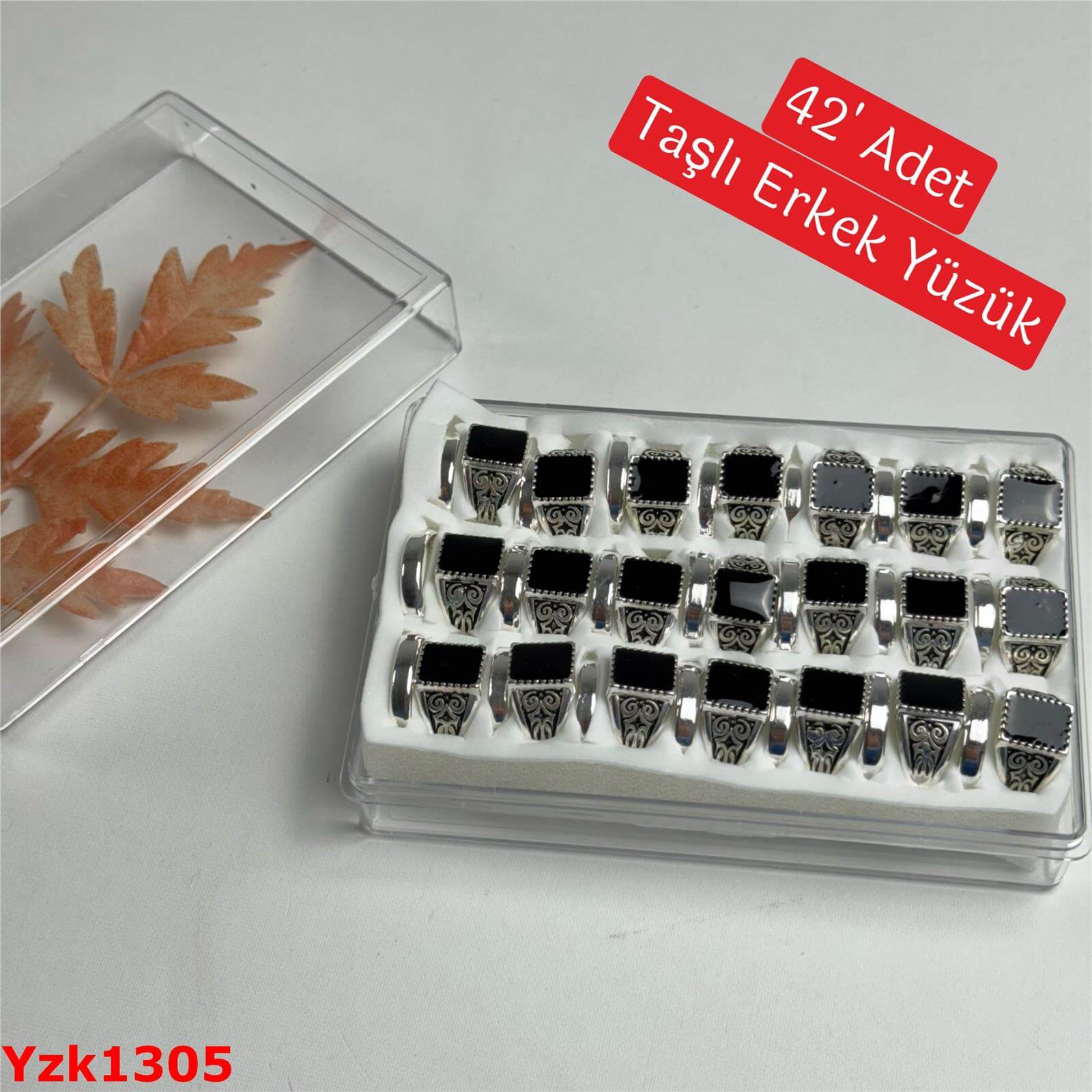 ZN-009 42lı Taşlı Erkek Yüzük