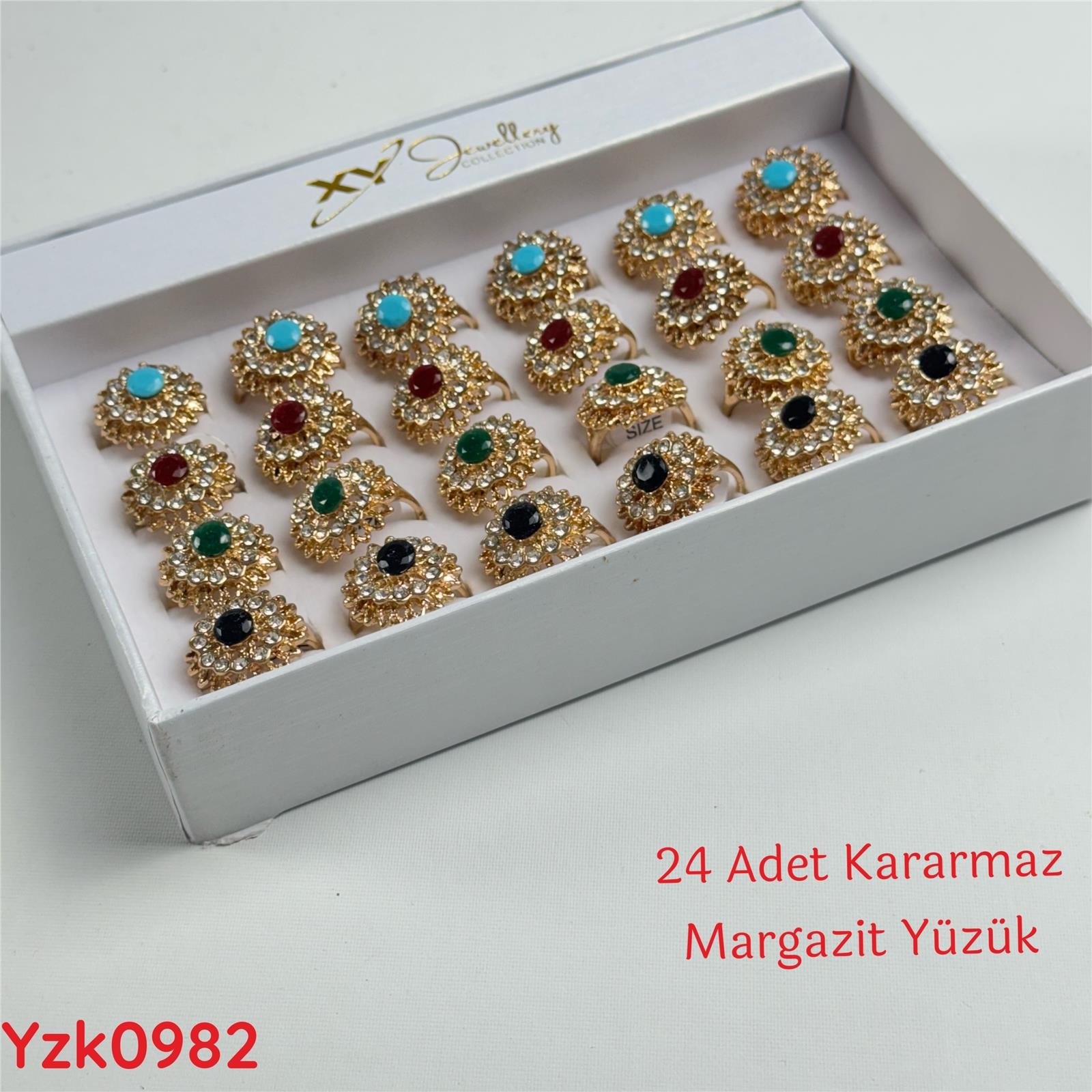 ZC-150 24'lü Kararmaz Margazit Bayan Yüzük