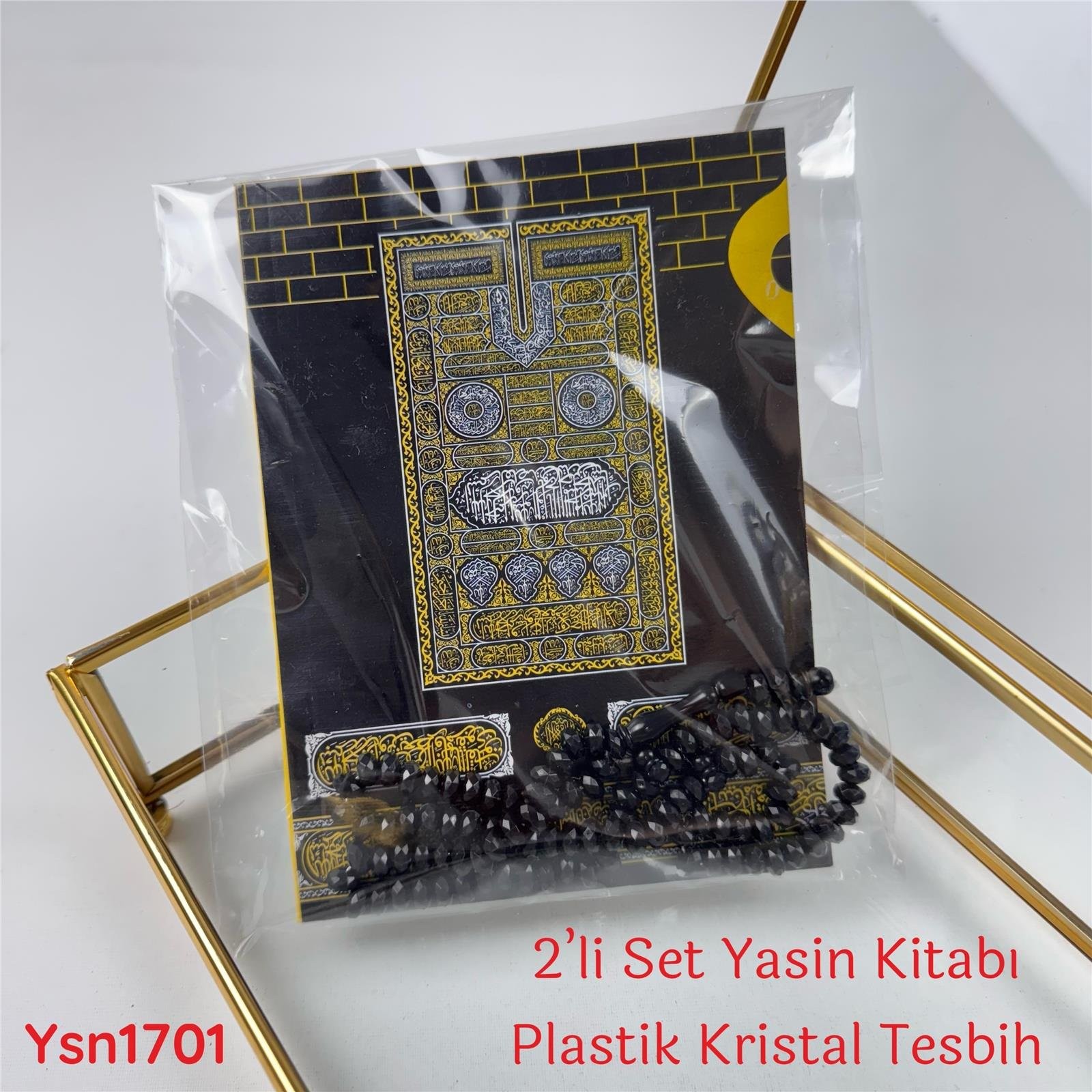 ZY-144 80 Sayfa Yasin Kitabı Plastik Kristal Tesbih Set