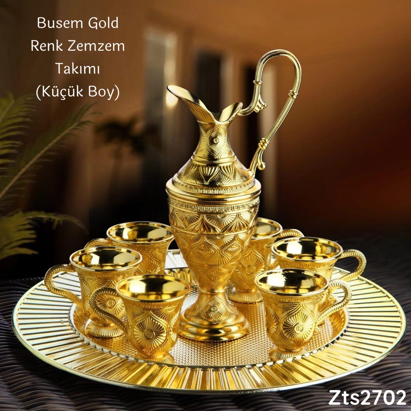 ZV-018 Busem Gold Renk Zemzem Takımı (KÜÇÜK BOY)