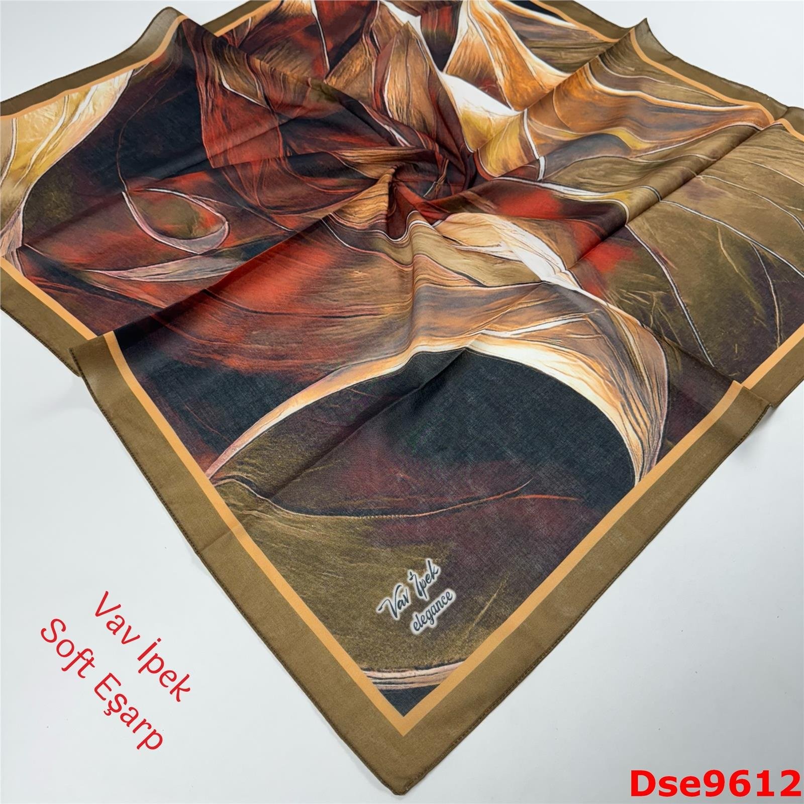 S-096 Vav İpek Soft Eşarp