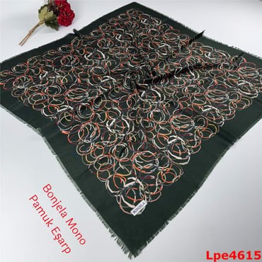 N-087 Bonjela Mono Pamuk Eşarp