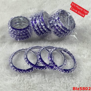 ZD-142 16'lı Plastik Taşlı Çocuk Bilezik