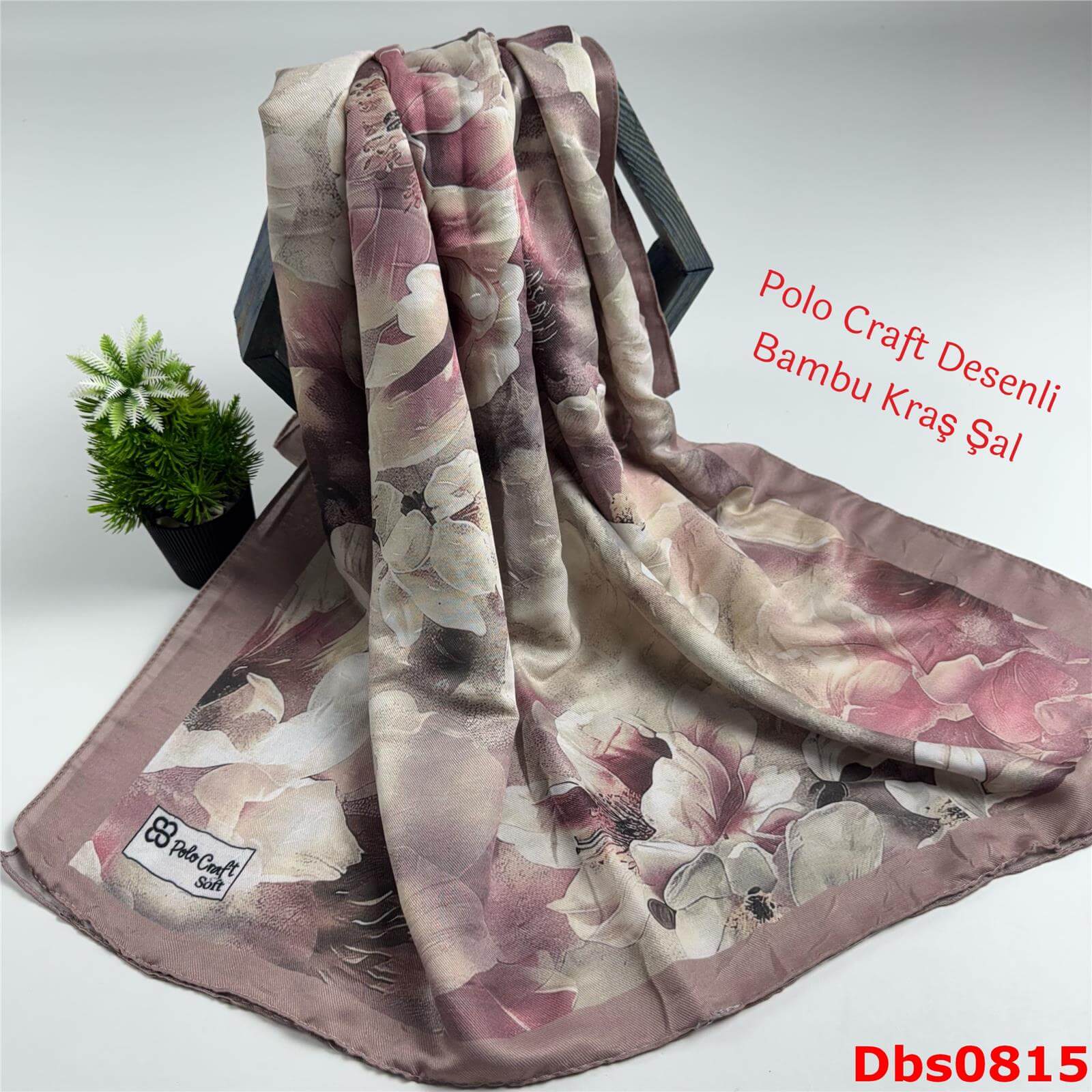 ZC-079 Polo Craft Desenli Bambu Kraş Şal