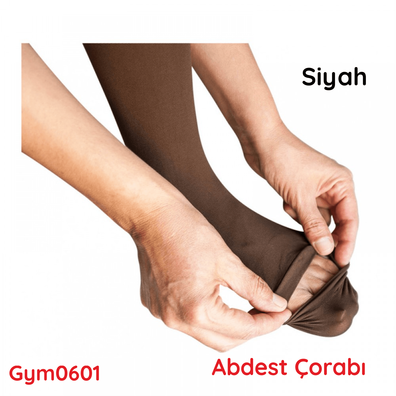 O-335 Abdest Çorabı Siyah