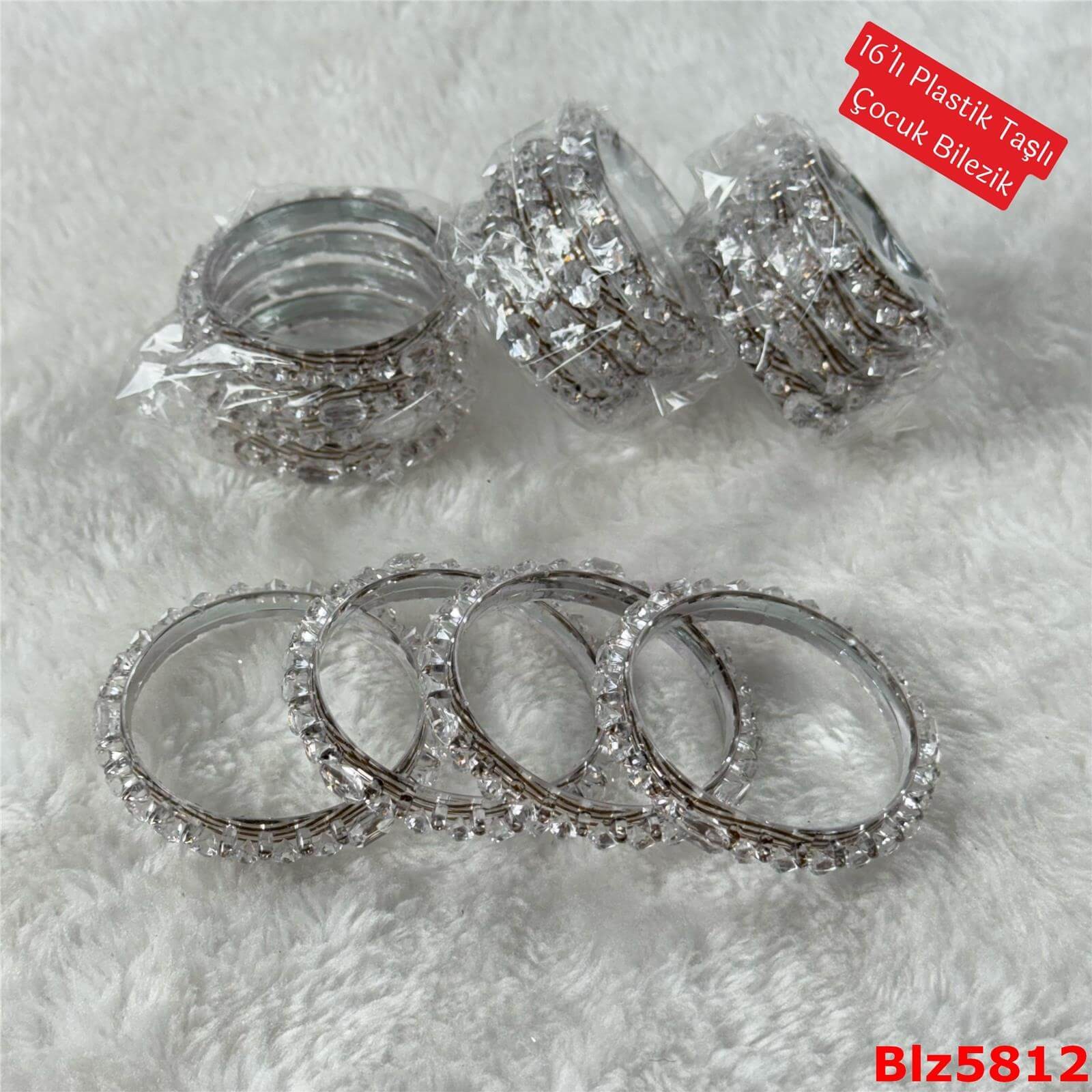 ZD-155 16'lı Plastik Taşlı Çocuk Bilezik