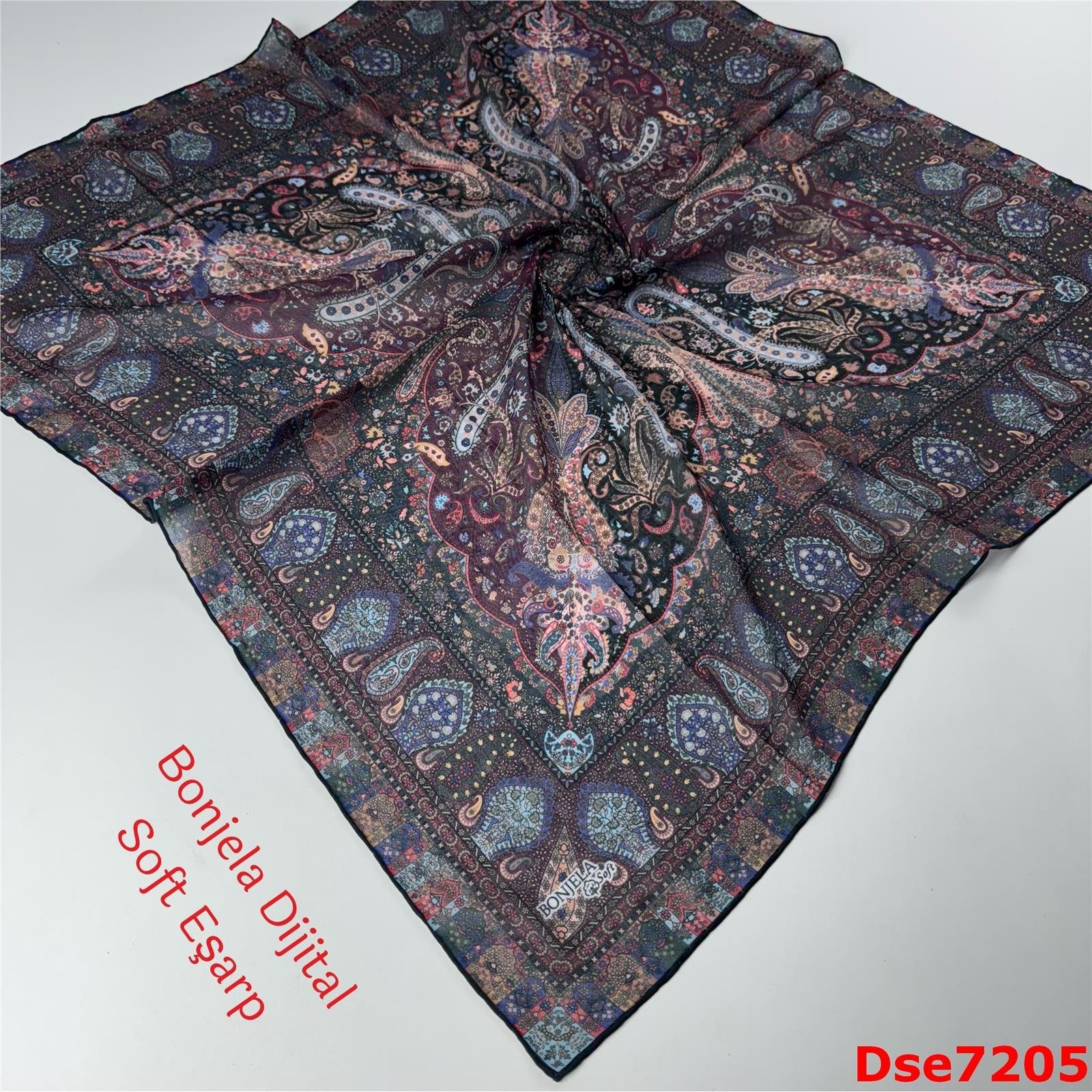S-061 Bonjela Dijital Soft Eşarp