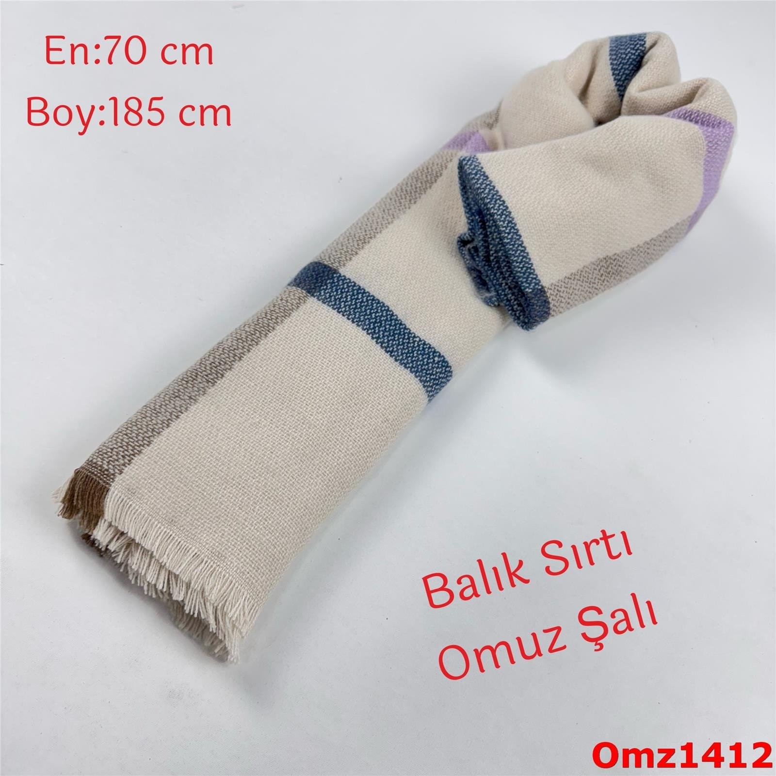 ZY-088 Düz Balıksırtı Omuz Şalı