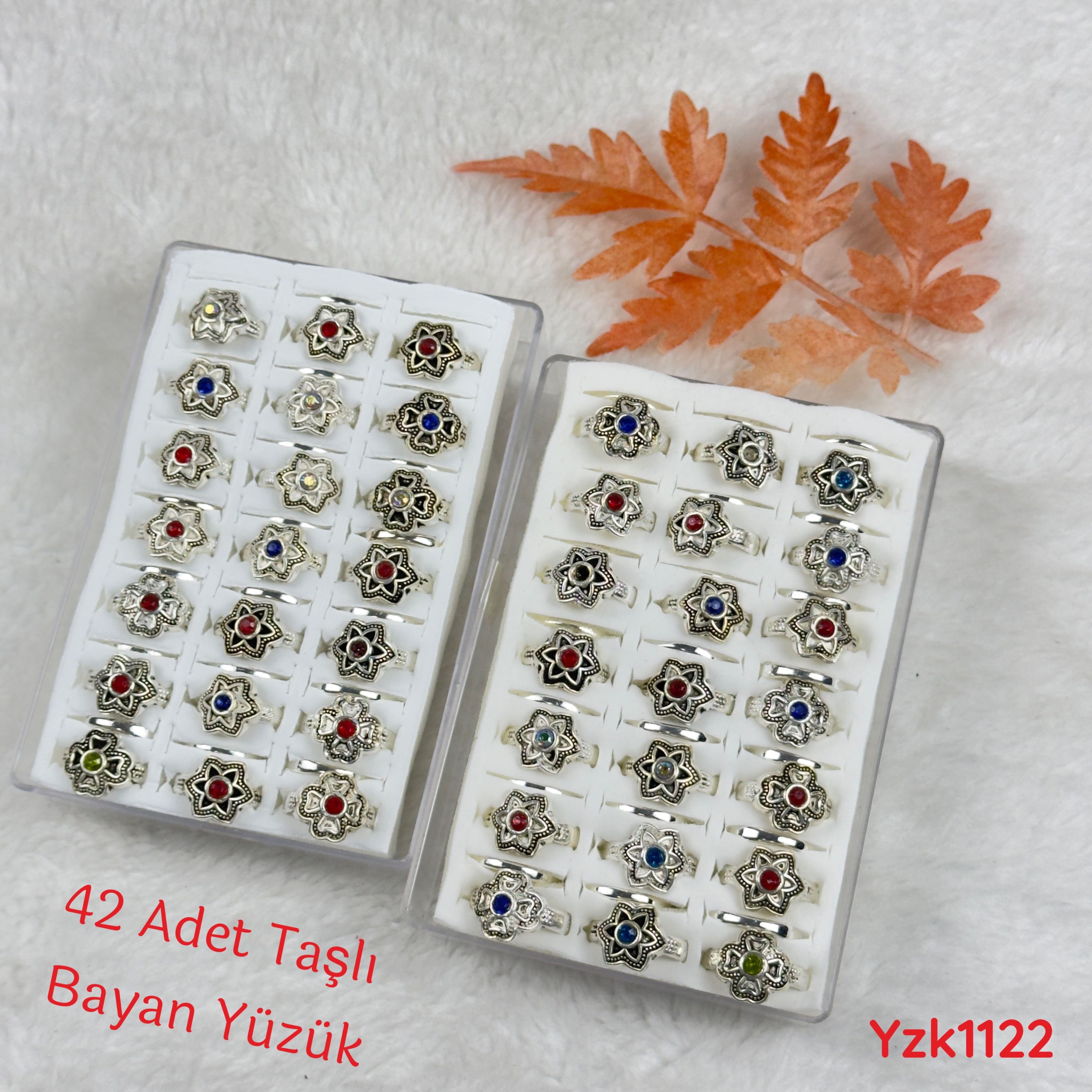 P-515 42li Taşlı Bayan Yüzük