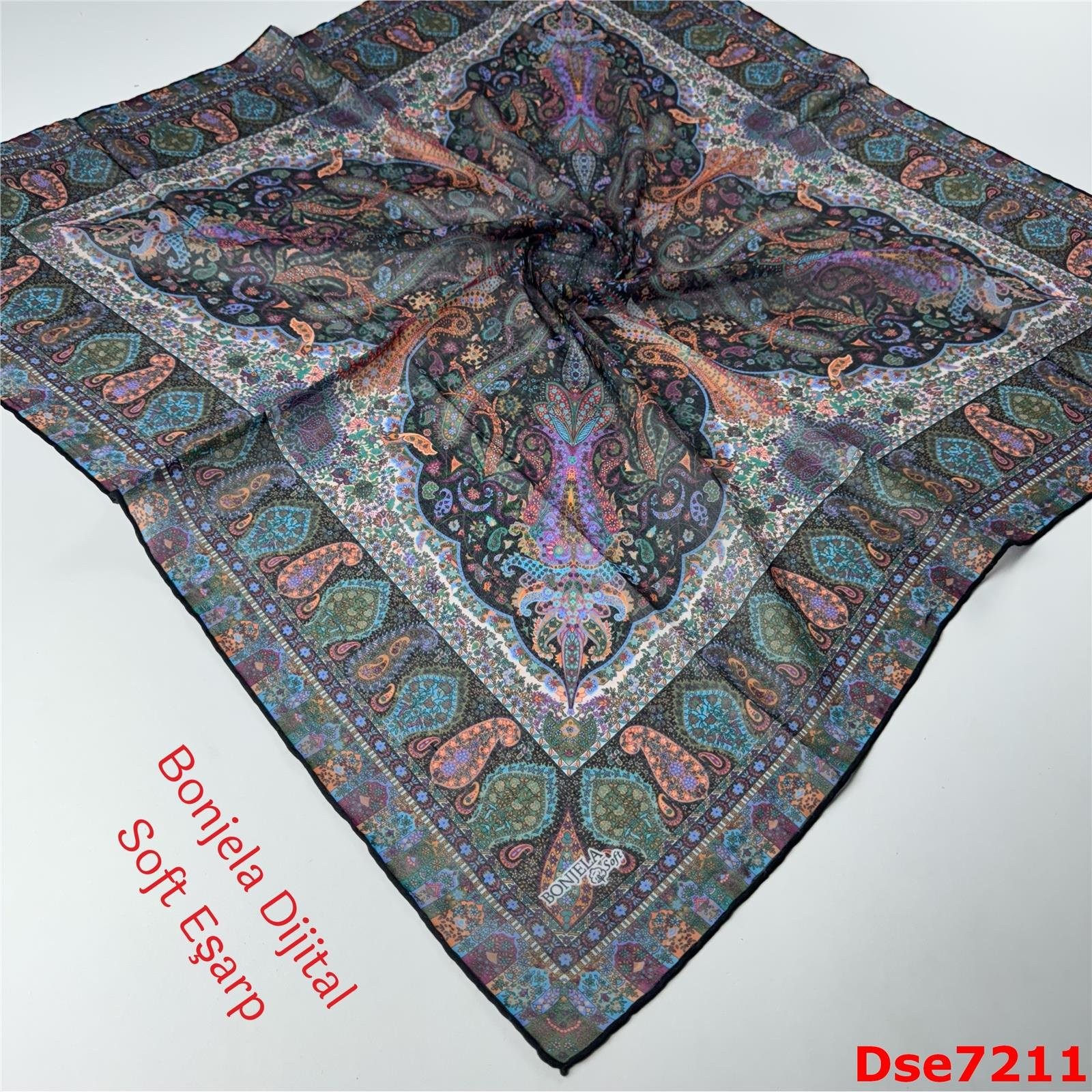 S-067 Bonjela Dijital Soft Eşarp