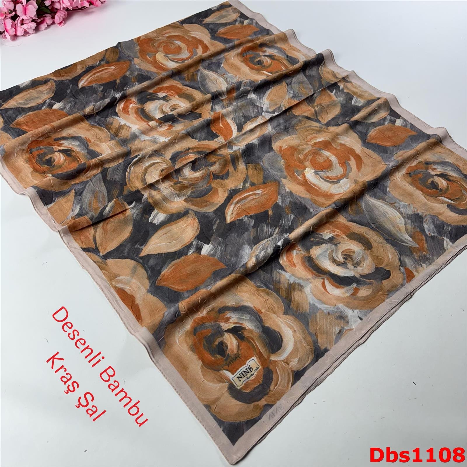 ZC-024 Nine Desenli Bambu Kraş Şal
