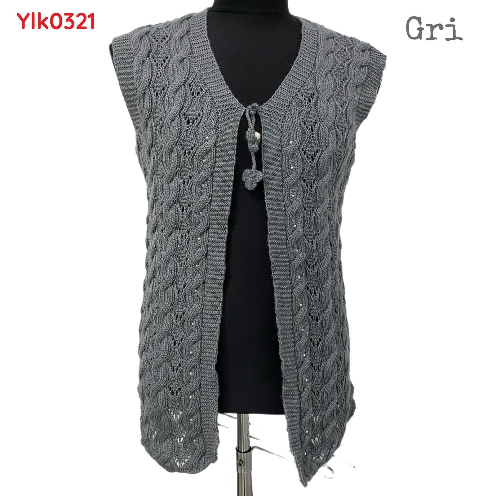 Z-022 Alize Angora Simsiz Yelek