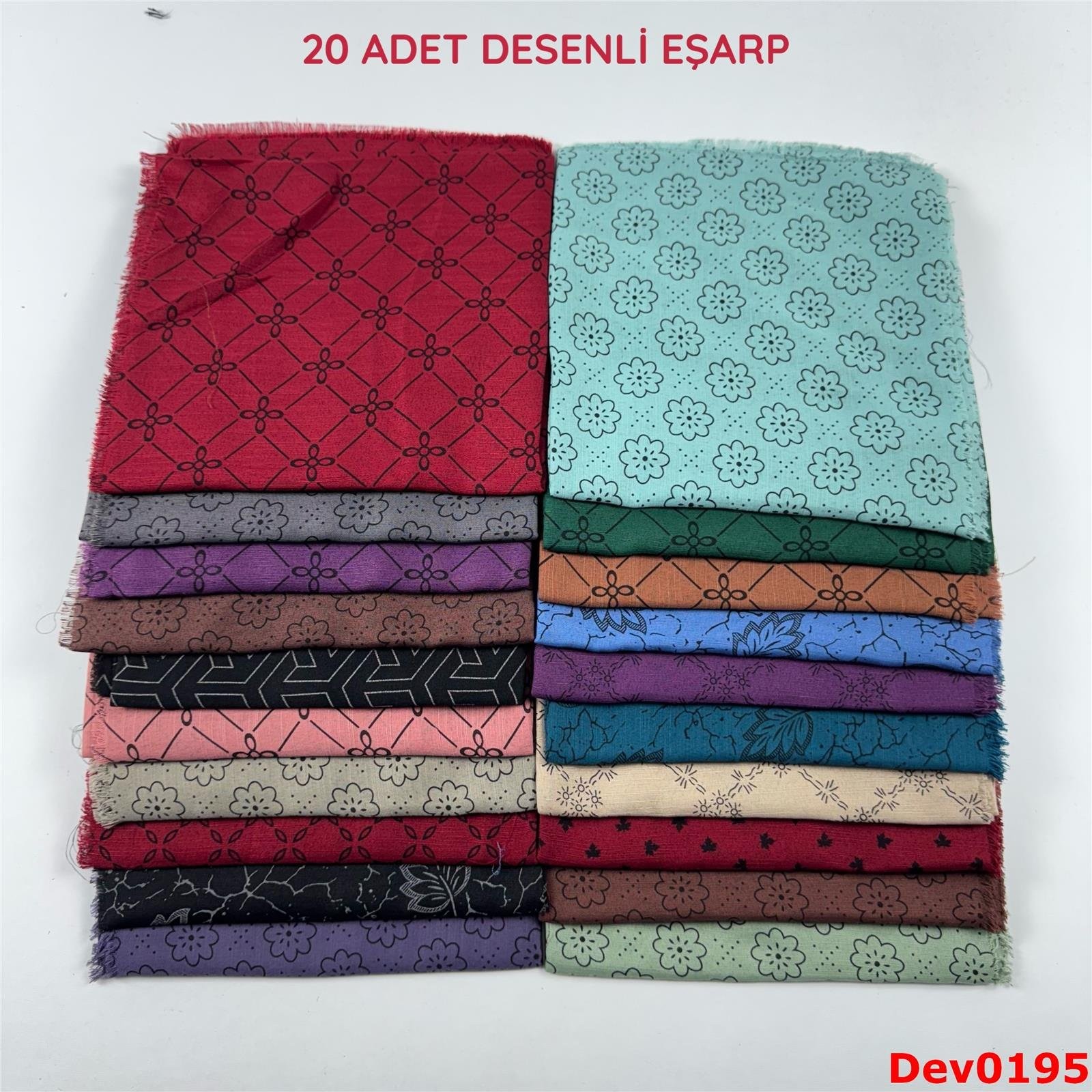 KAMPANYA.. 20 Adet Desenli Eşarp