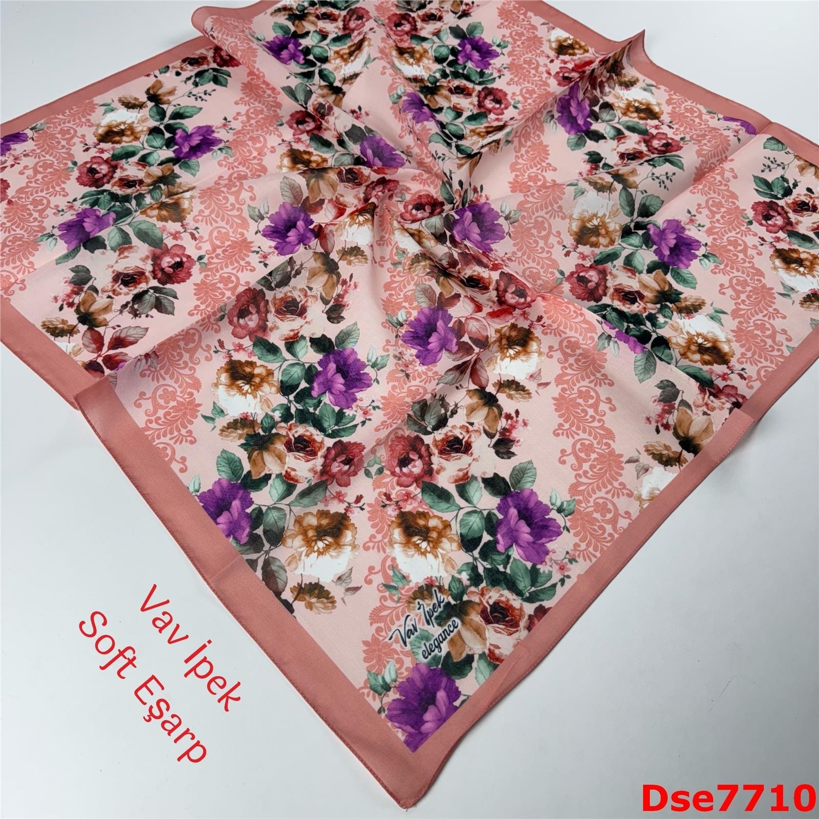 S-129 Vav İpek Soft Eşarp