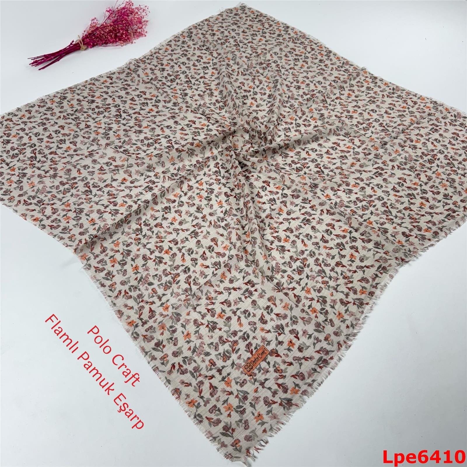 O-095  Polo Craft Flamlı Pamuk Eşarp