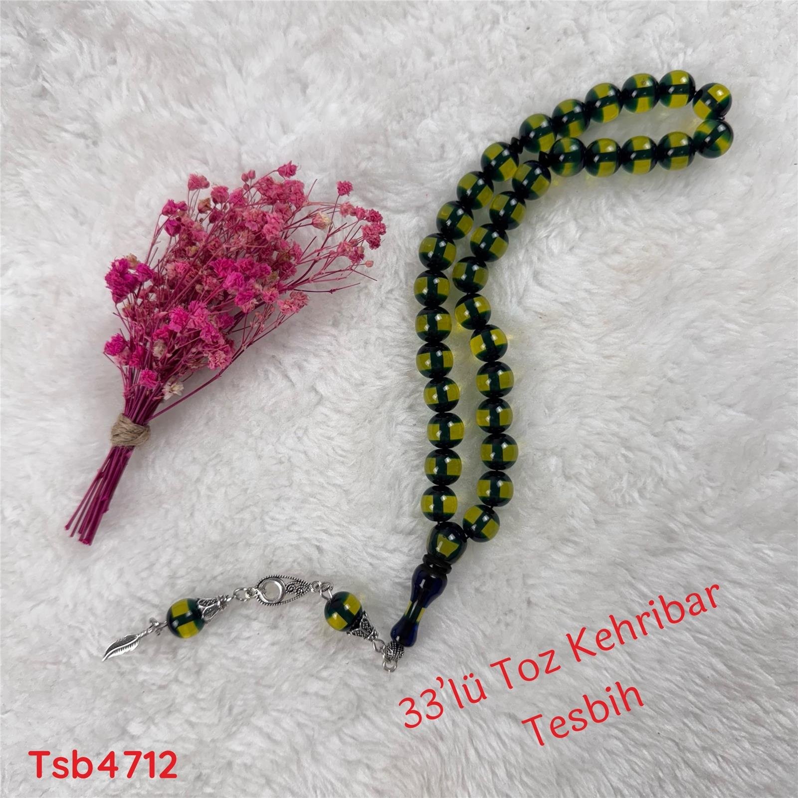 V-326 33'lü Toz Kehribar Tesbih