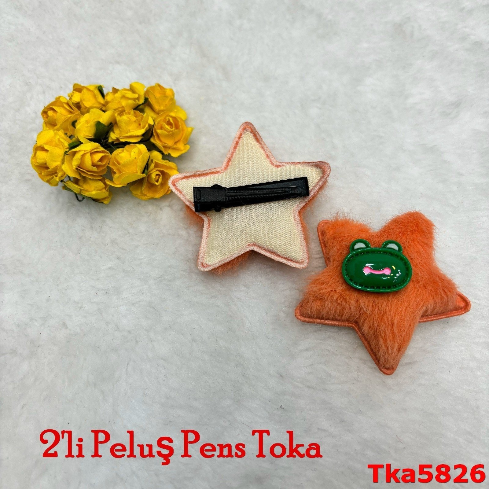 L-335 2'li Peluş Pens Toka