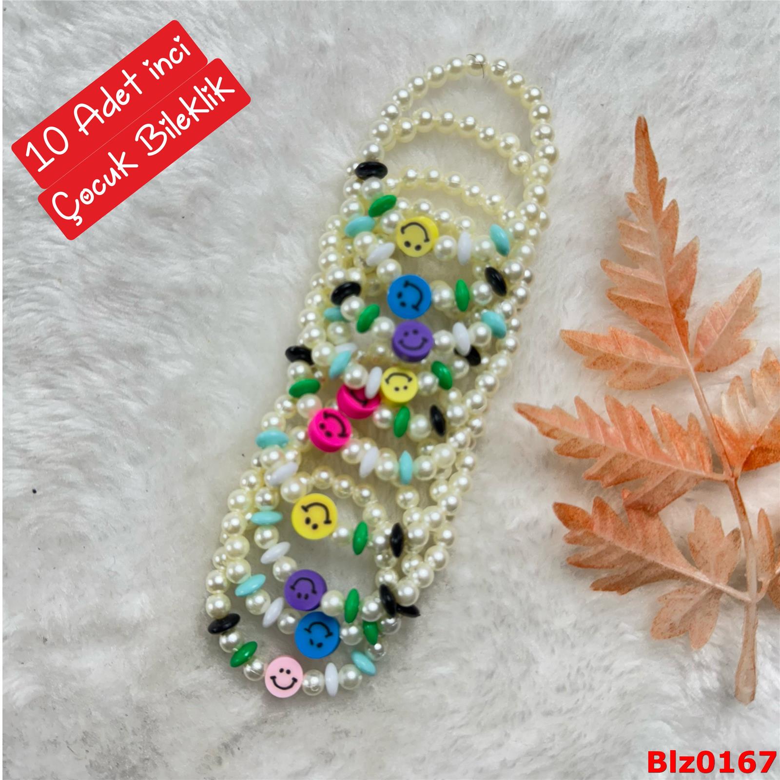 ZE-060 10 Adet İnci Esnek Renkli Bileklik