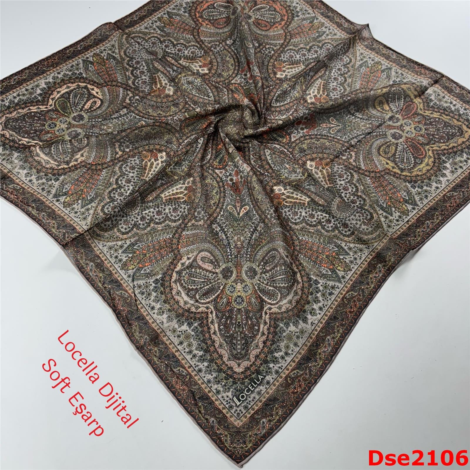 R-055 Locella El Dikişli Soft Eşarp