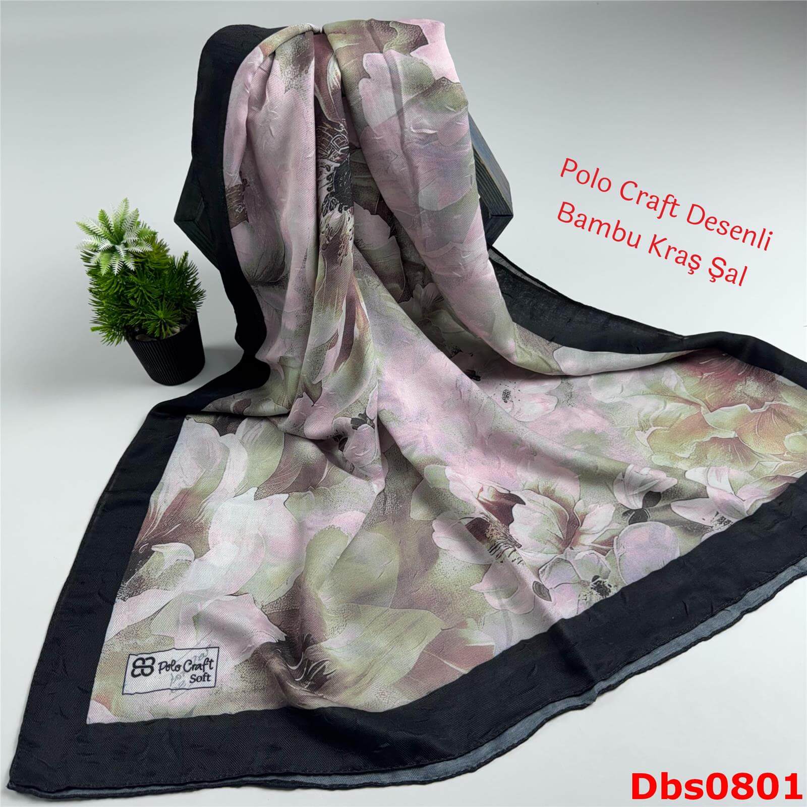 ZC-061 Polo Craft Desenli Bambu Kraş Şal