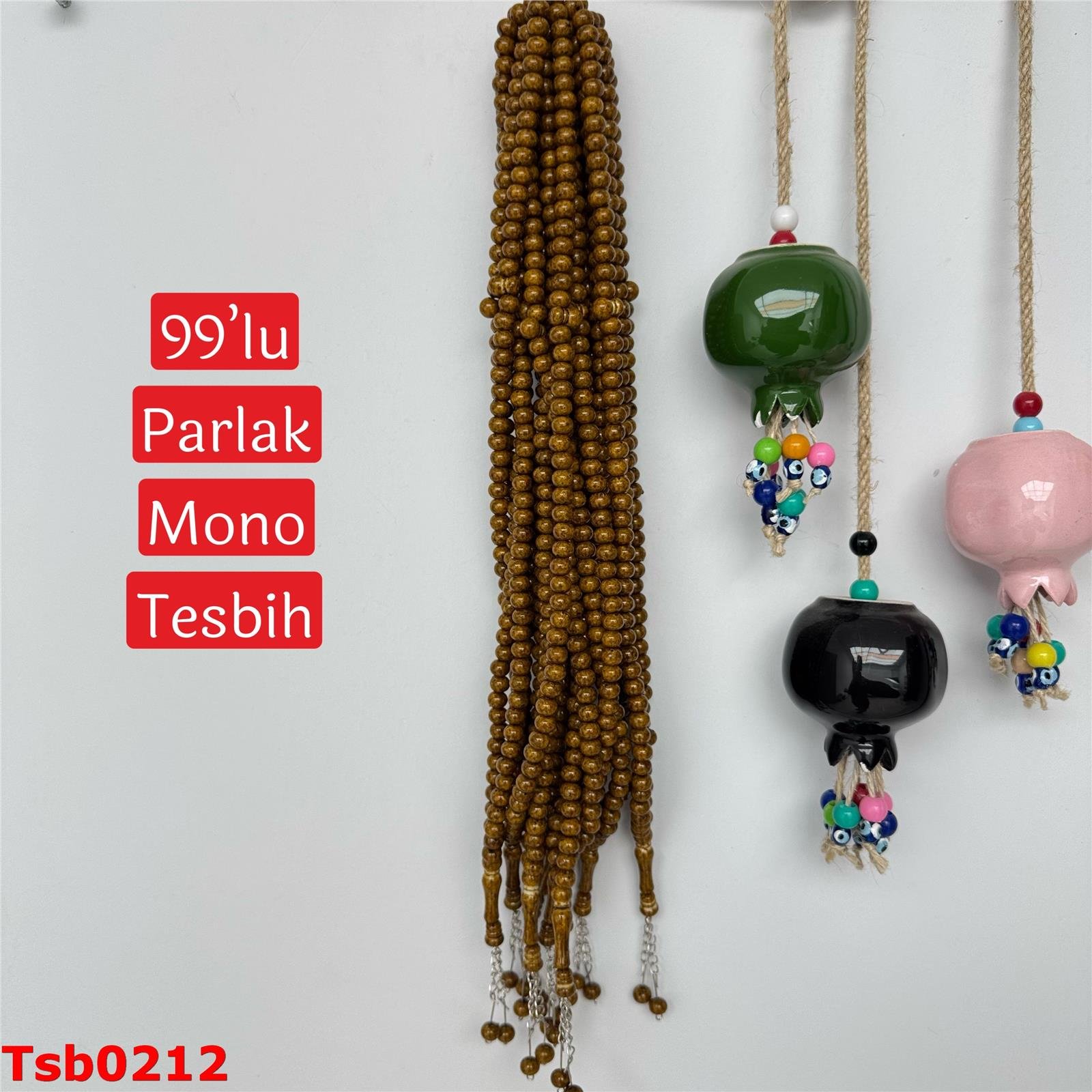 ZZ-357 Parlak Mono 99'lu Tesbih(10mm)