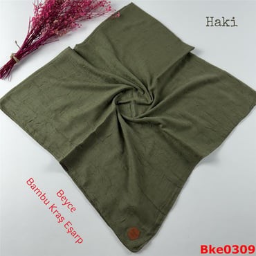 T-081 Beyce Bambu Kraş Eşarp