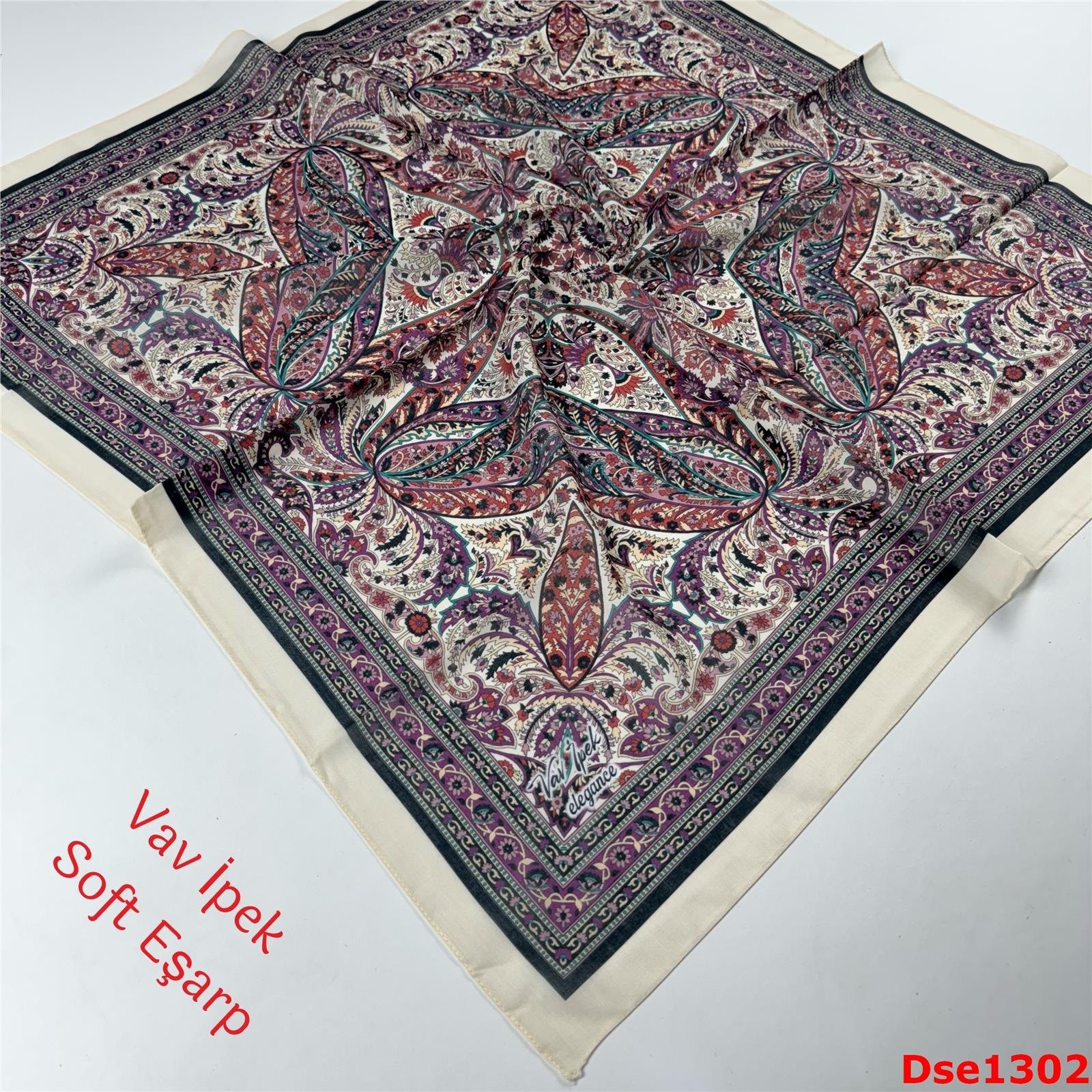 R-101 Vav İpek Soft Eşarp