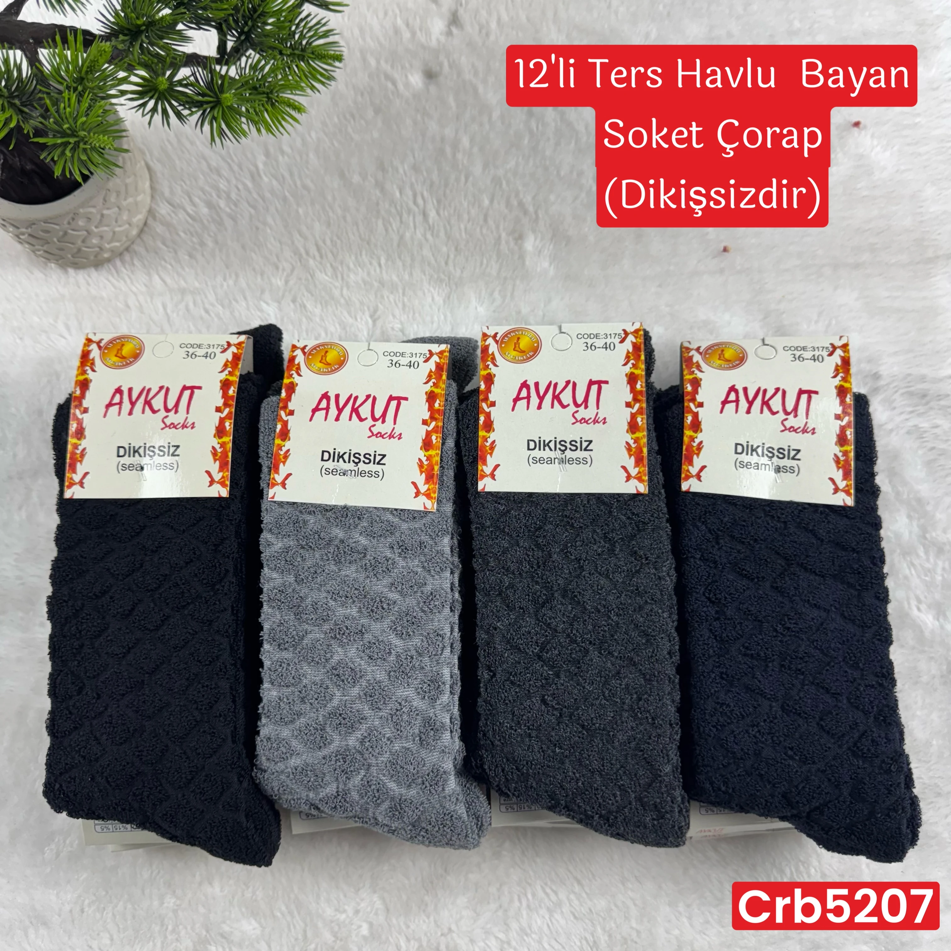 ZV-432 Ters Havlu Bayan Soket 12 Adet