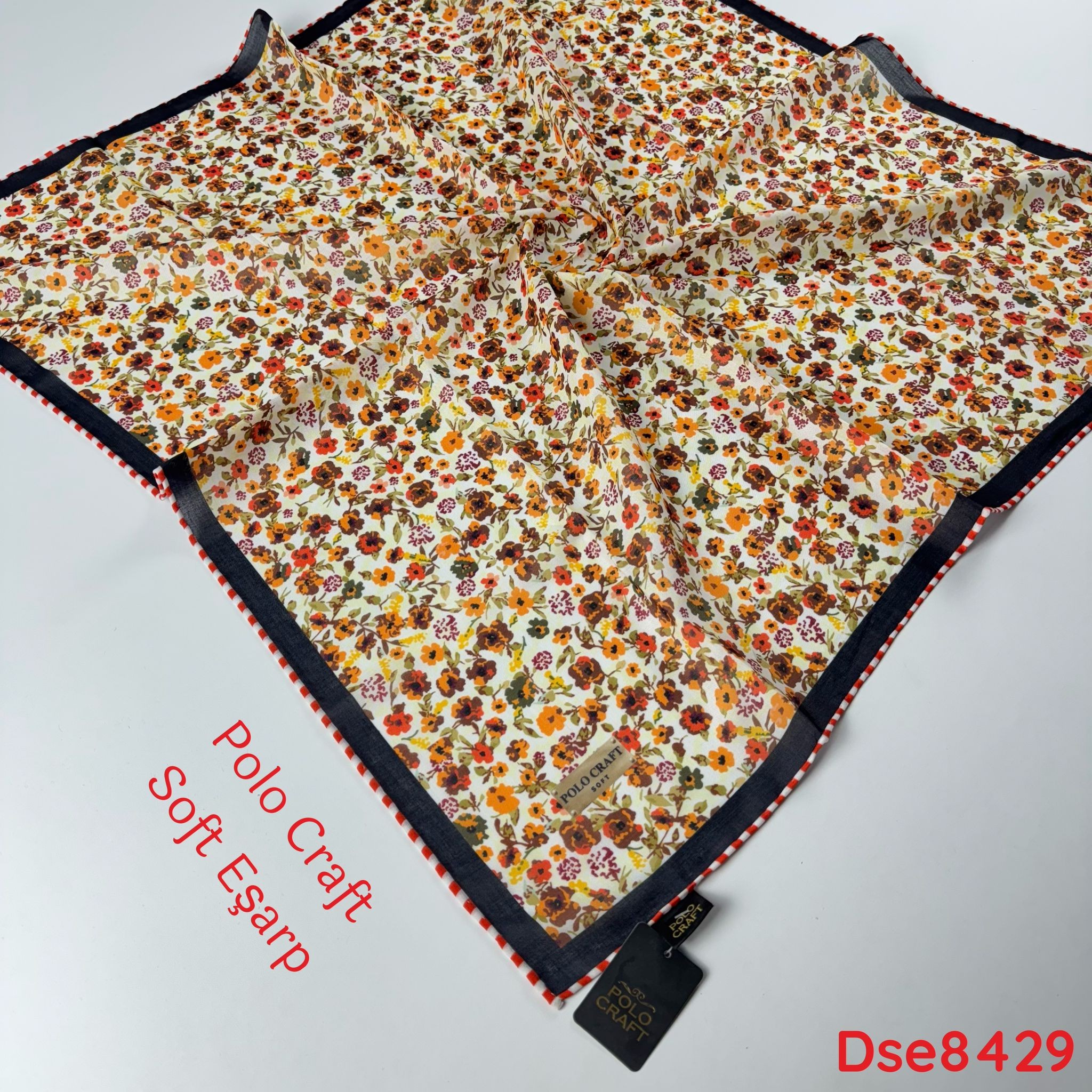 S-077 Polo Craft Dijital Soft Eşarp