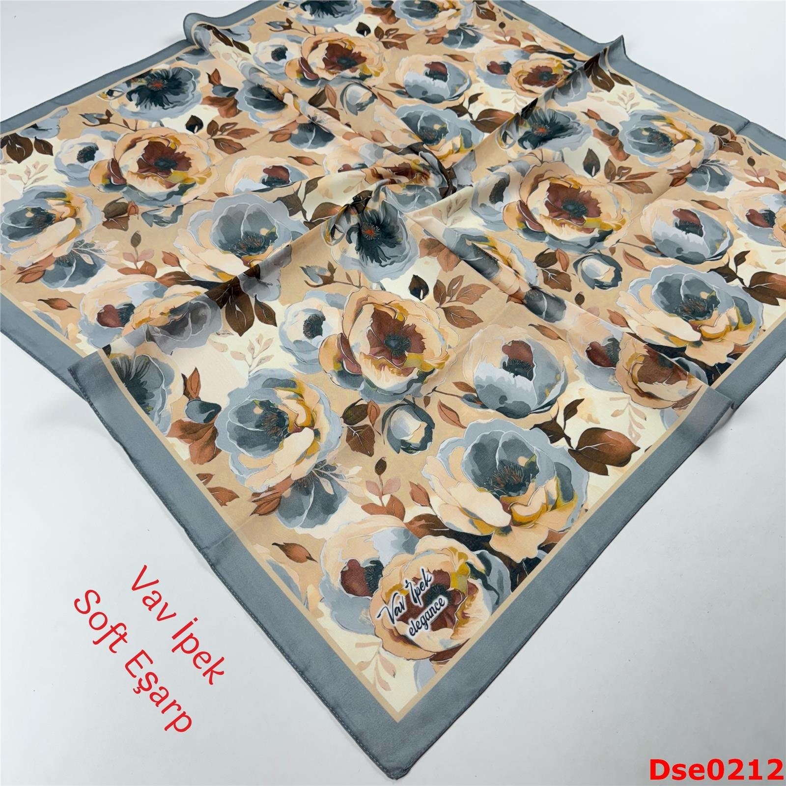 R-049 Vav İpek Soft Eşarp