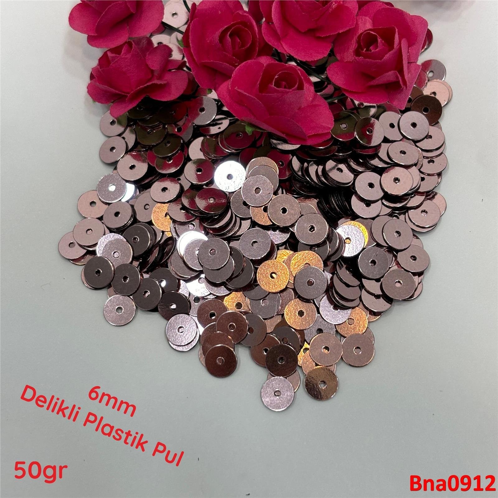 R-130 6mm Ortadan Delikli Plastik Pul