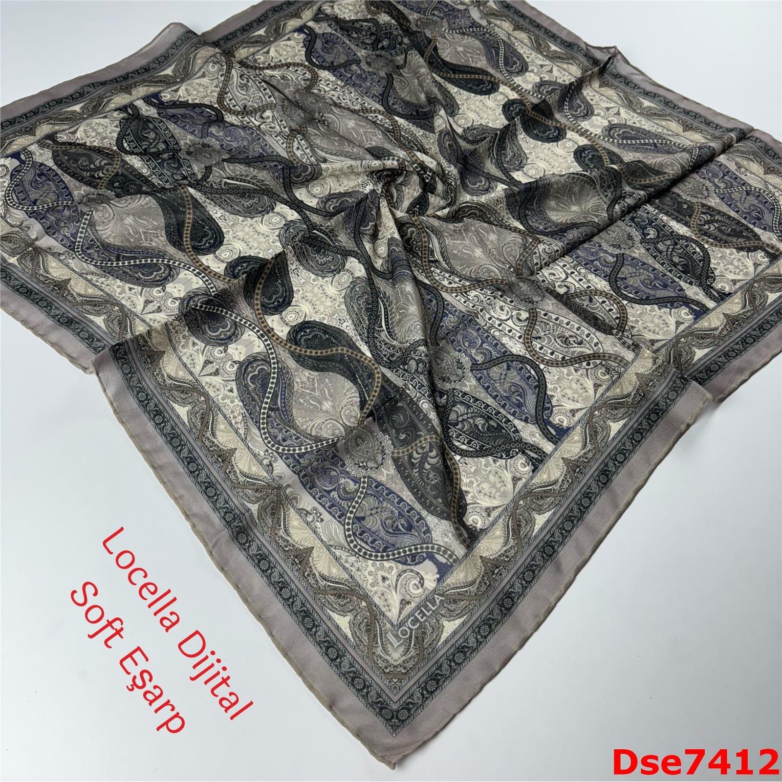 R-119 Locella El Dikişli Soft Eşarp