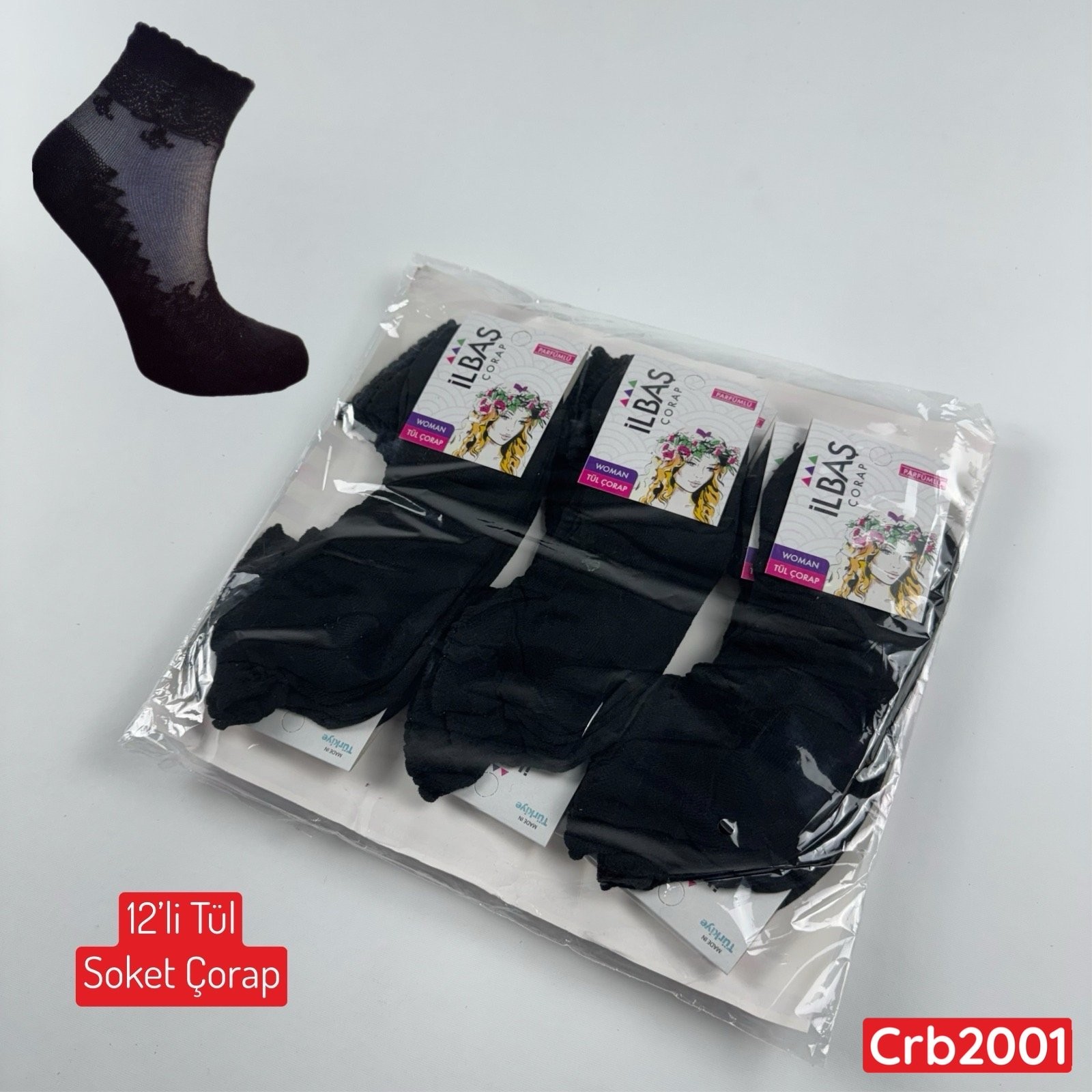 ZV-105 Tül Soket Çorap 12 ADET