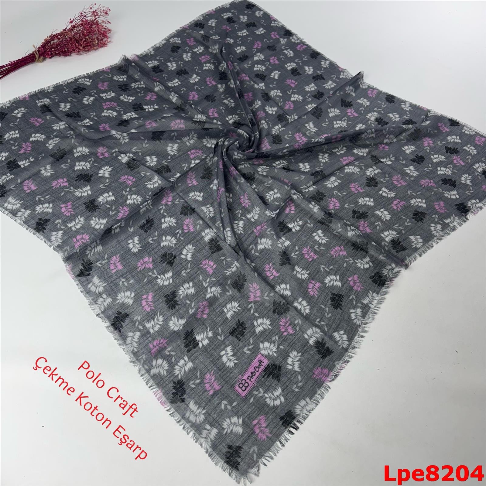 N-095  Polo Craft Çekme Coton Eşarp