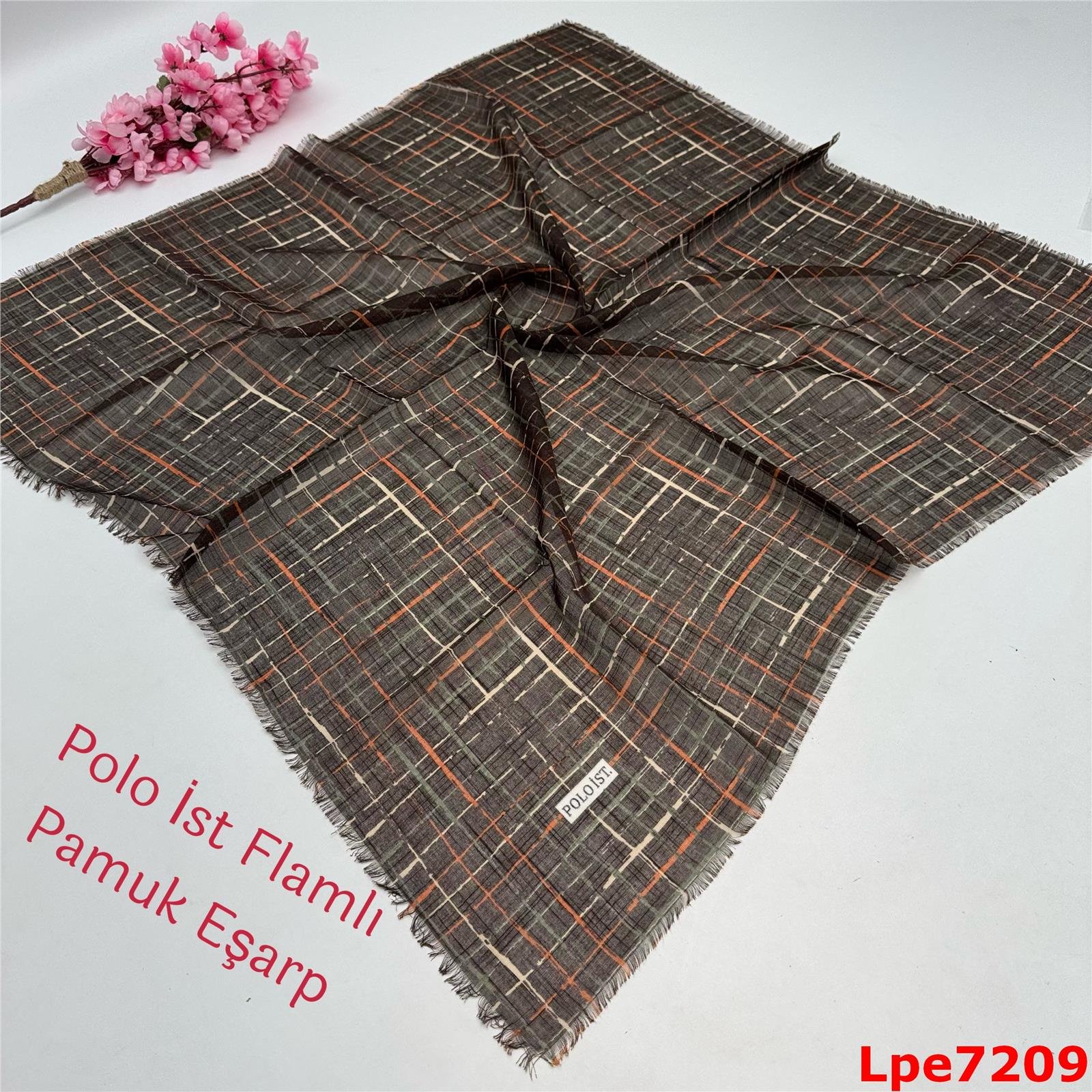 O-040 Polo İst Flamlı Pamuk Eşarp