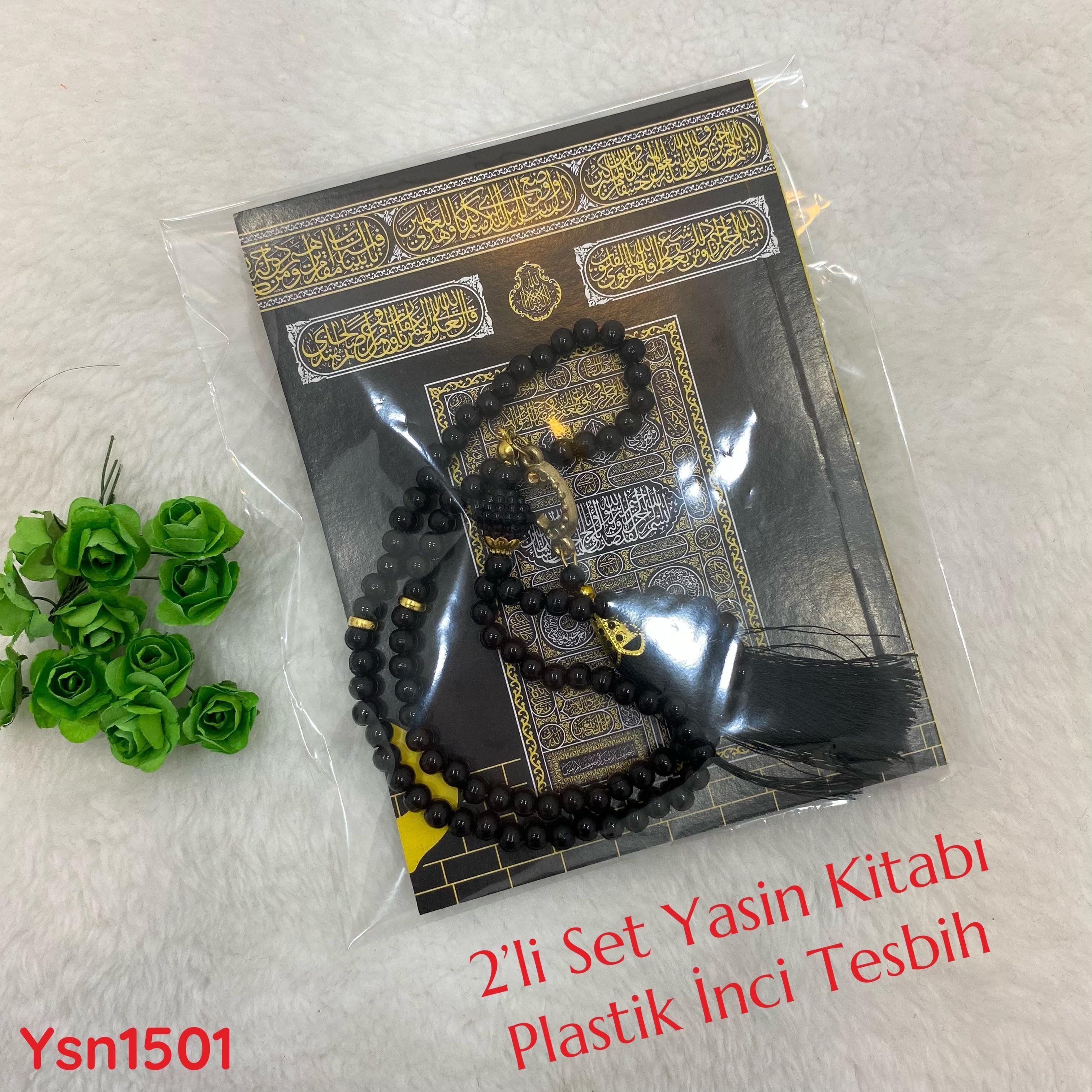 80 Sayfa Yasin Kitabı Plastik İnci Tesbih Set