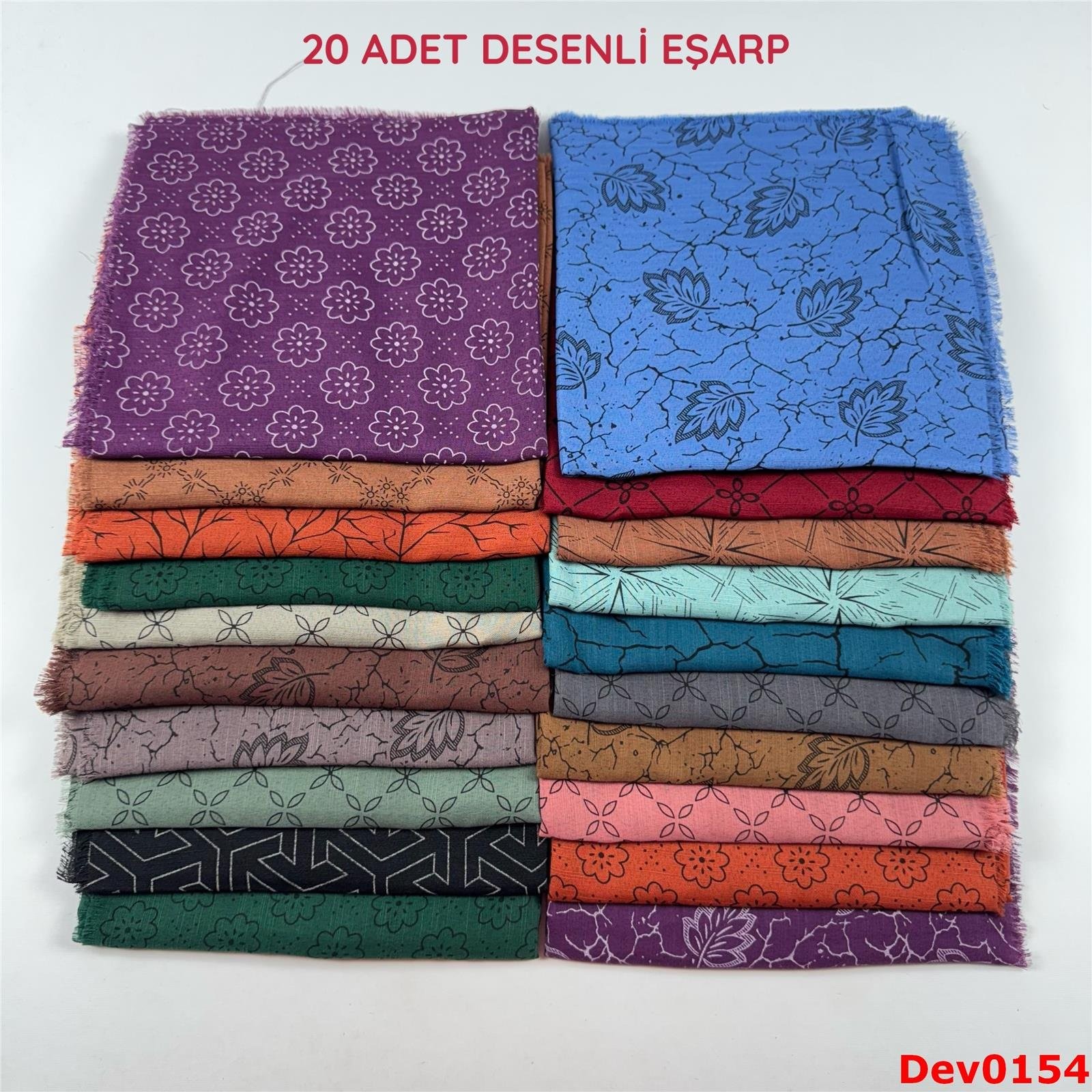 KAMPANYA.. 20 Adet Desenli Eşarp