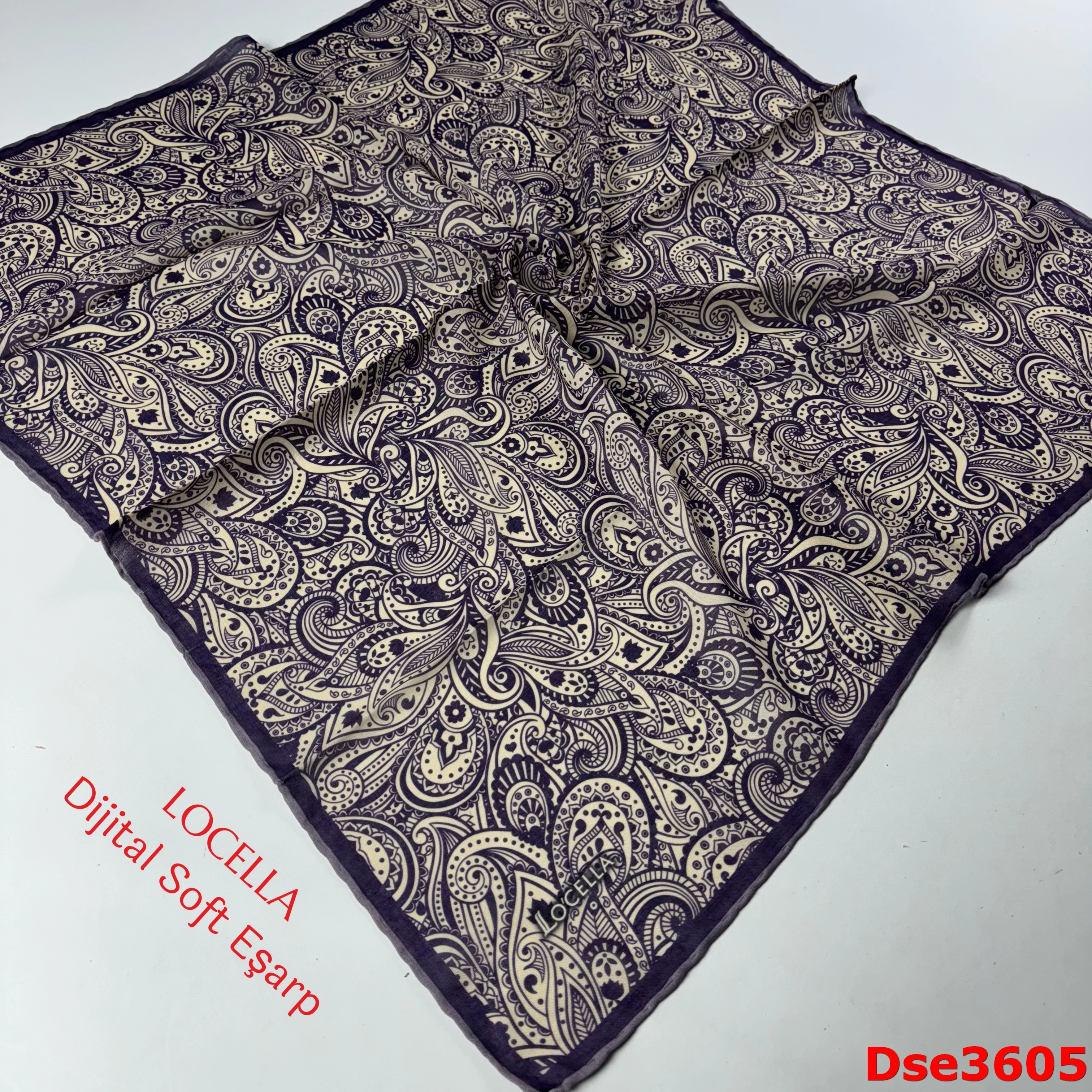 S-100 Locella El Dikişli Soft Eşarp