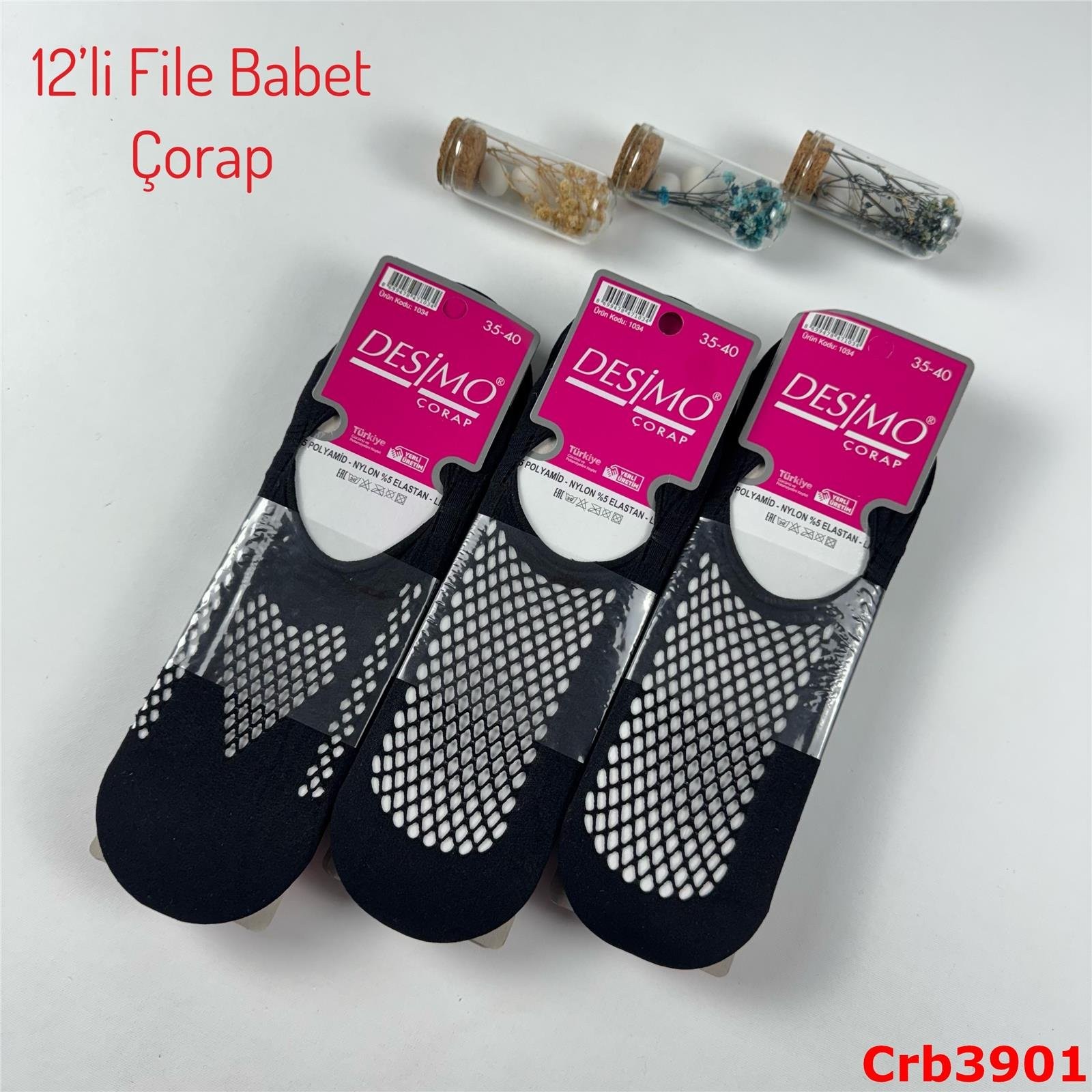 J-104 12'li File Babet Çorap