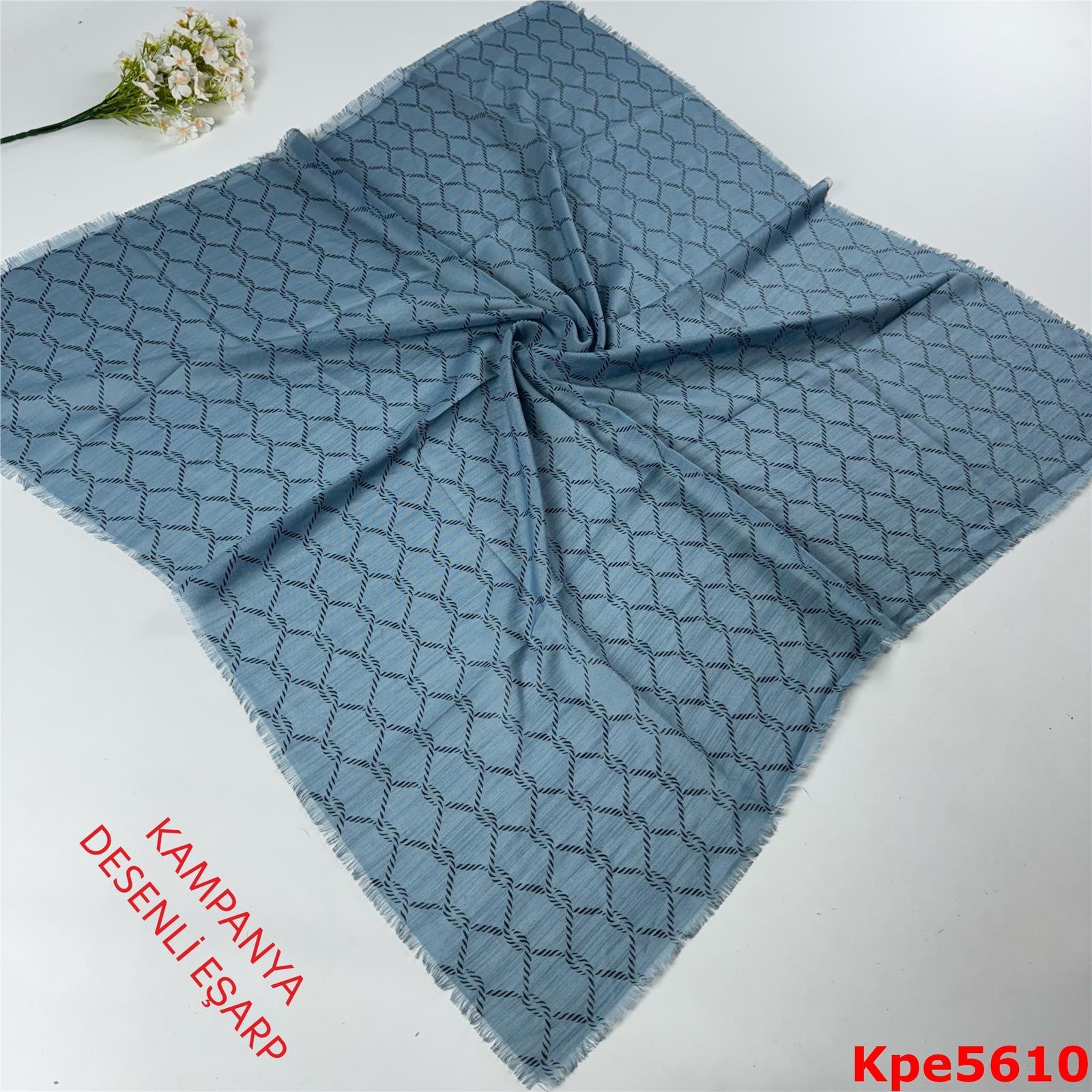 ZK-043 Kampanya Desenli Eşarp