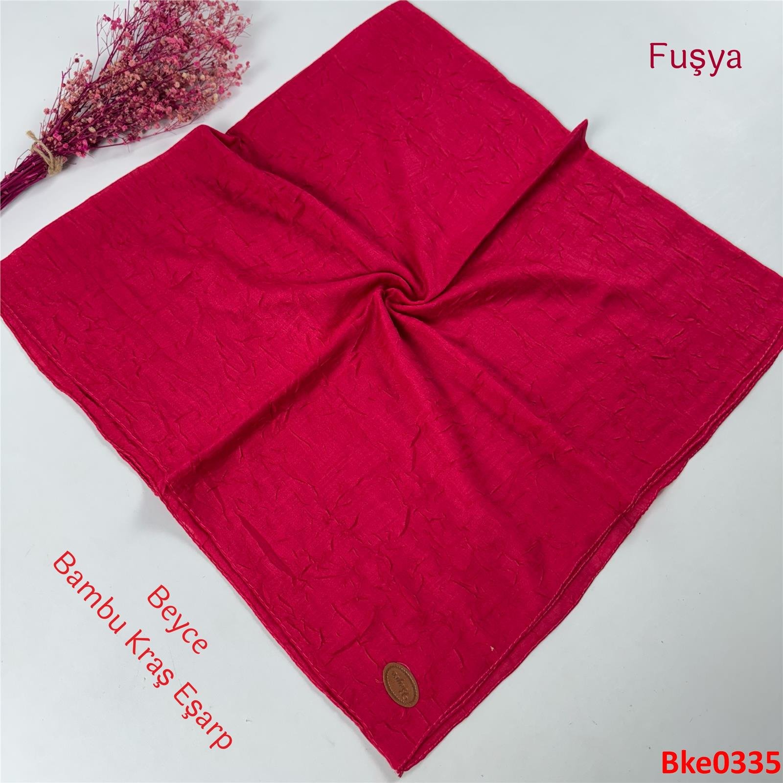 T-060 Beyce Bambu Kraş Eşarp