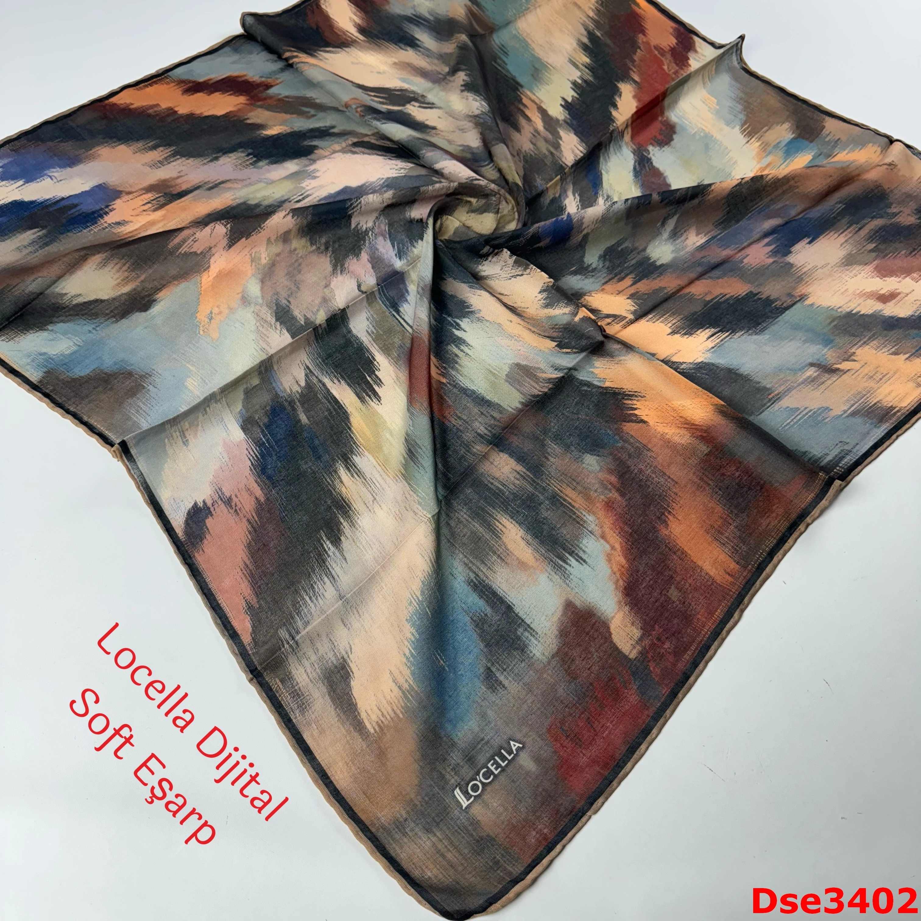 R-004 Locella El Dikişli Soft Eşarp