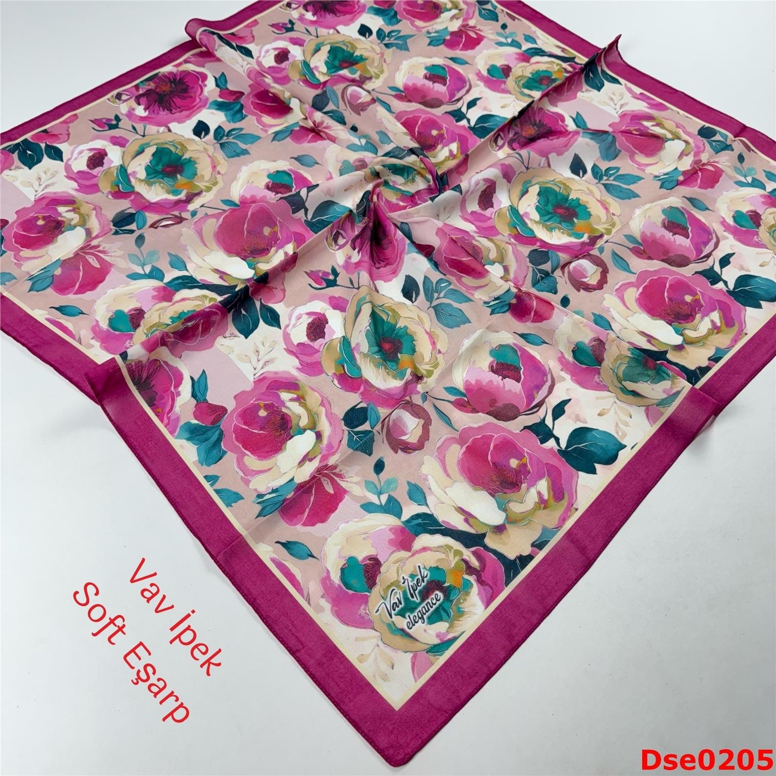 R-034 Vav İpek Soft Eşarp
