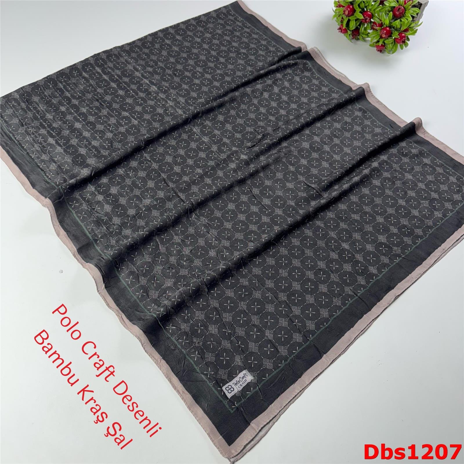 ZA-020 Polo Craft Desenli Bambu Kraş Şal