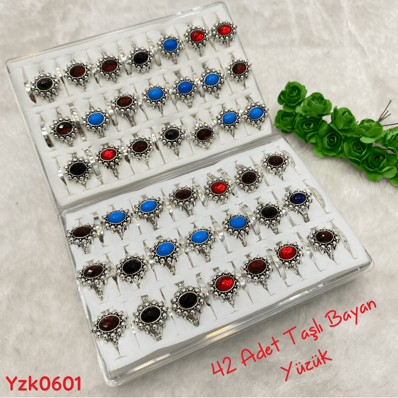 ZN-136 42li Taşlı Bayan Yüzük