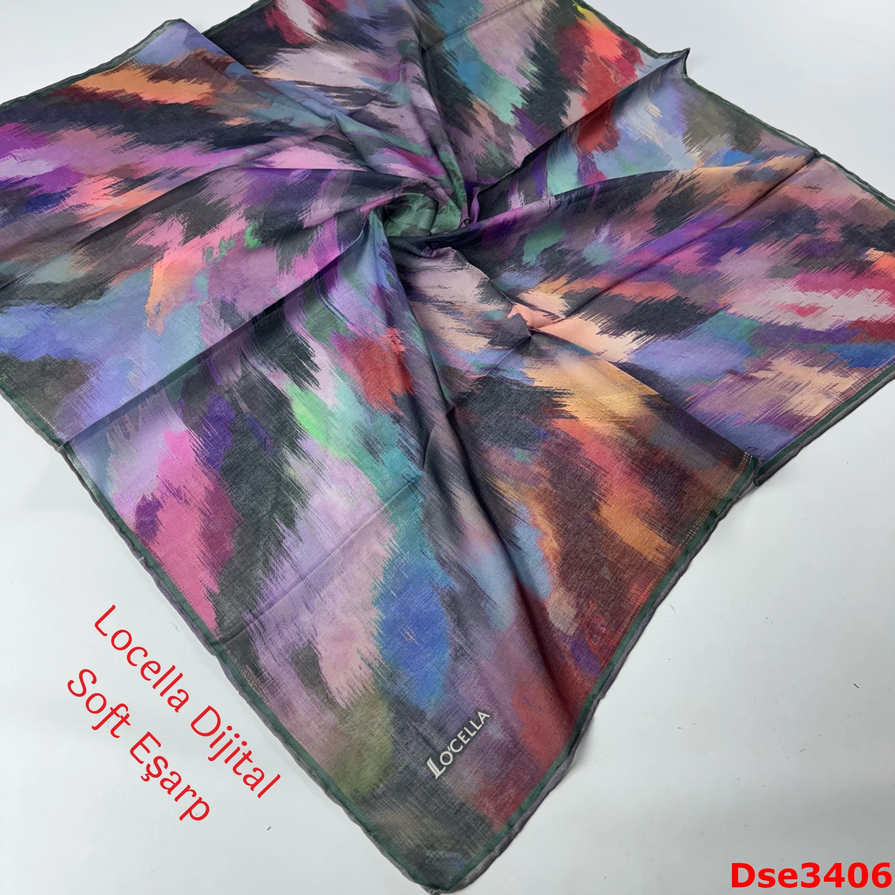 R-016 Locella El Dikişli Soft Eşarp