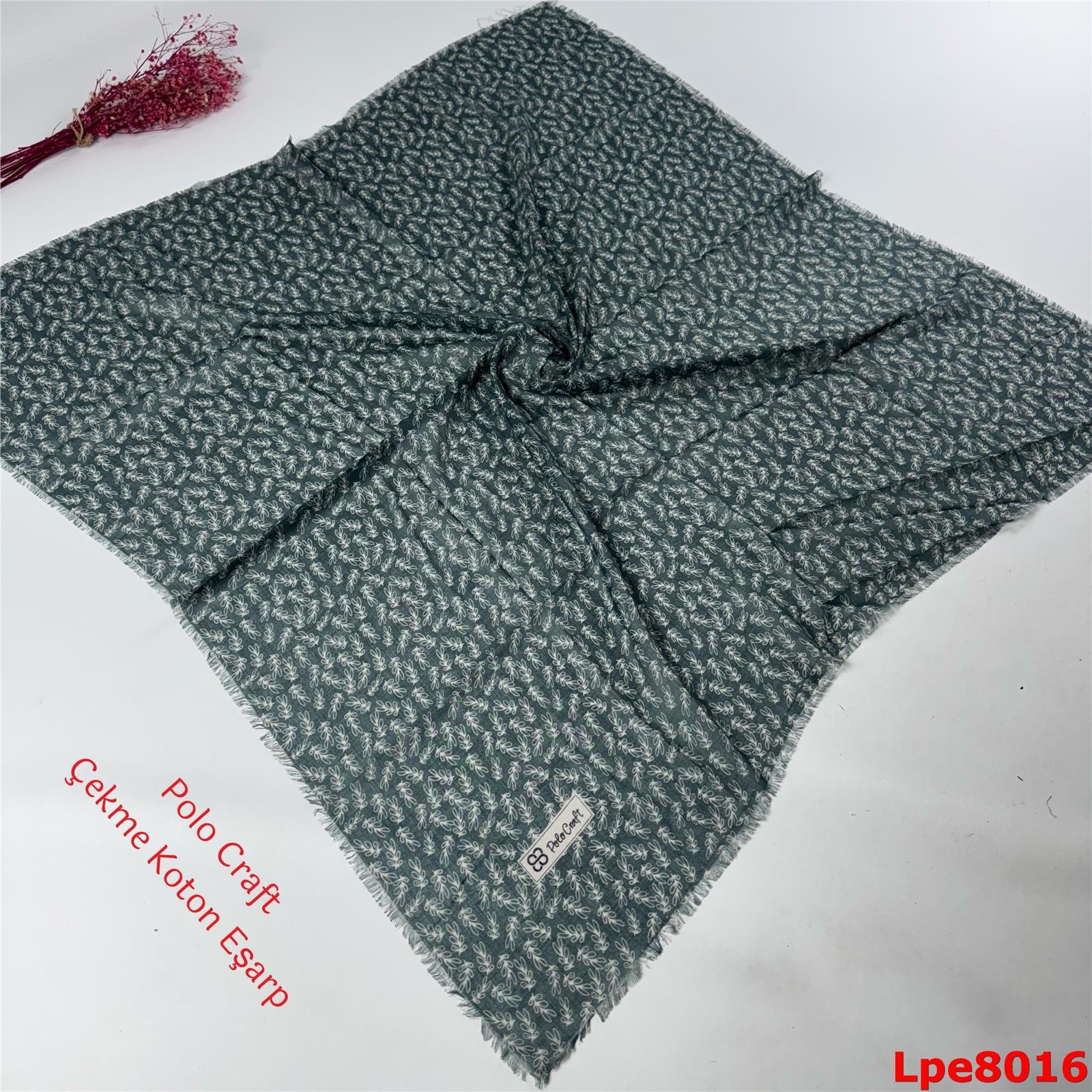 N-087 Polo Craft Çekme Coton Eşarp