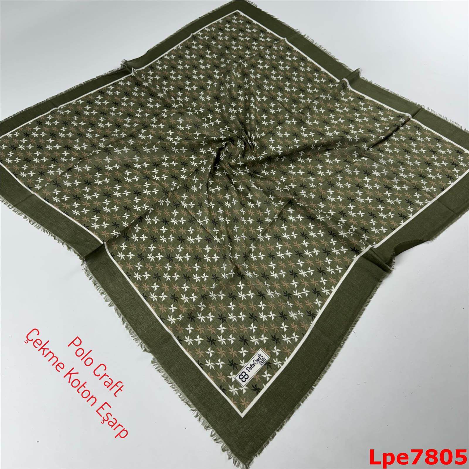 O-045 Polo Craft Çekme Coton Eşarp