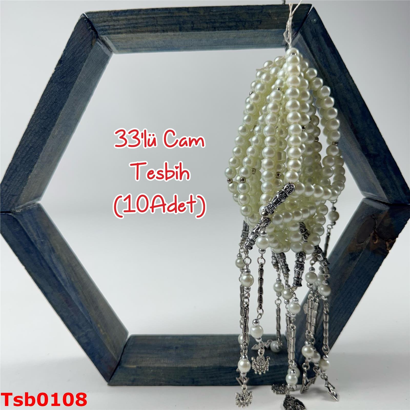 ZZ-214 33'lü Cam Tesbih (10 ADET)